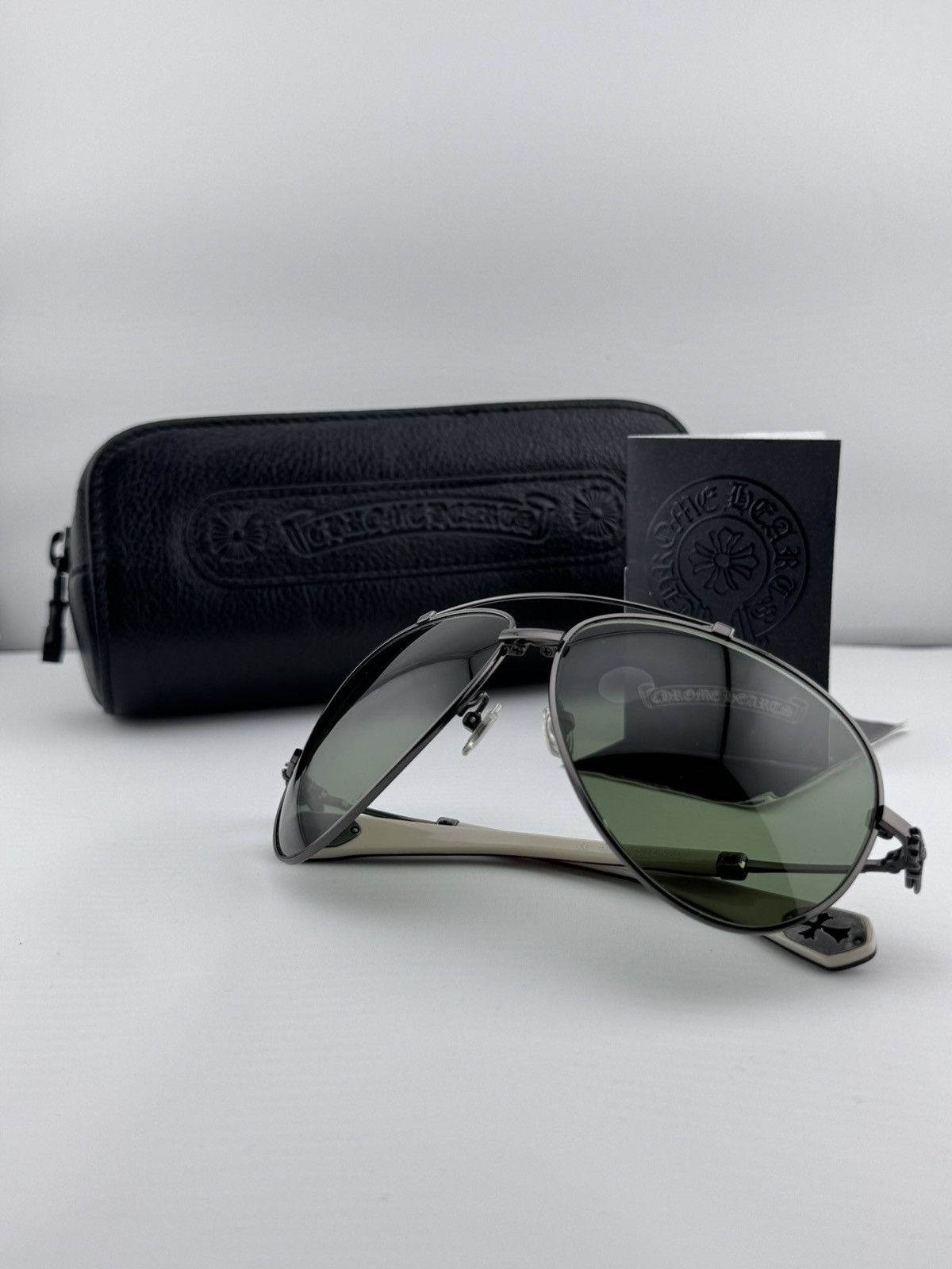 Chrome Hearts Chrome Hearts ‘Stoned’ Dagger Cut-Out Cross Sunglasses Size ONE SIZE - 1 Thumbnail