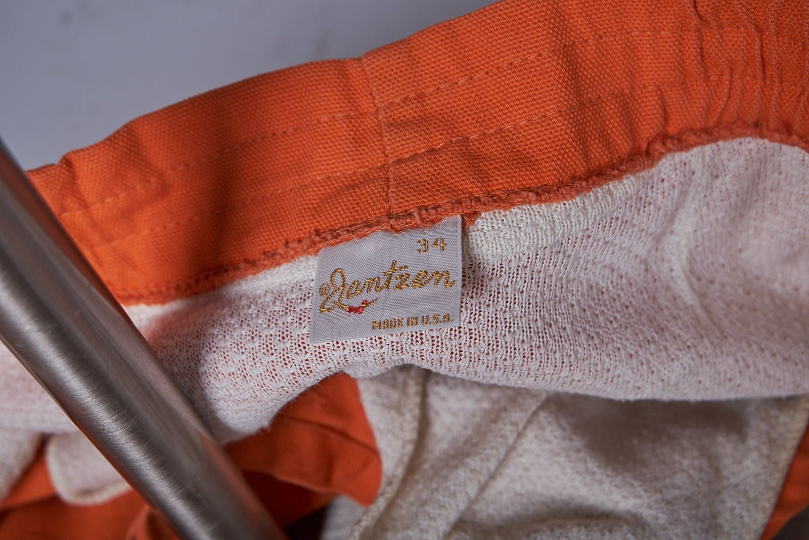 Jantzen 1970s Jantzen Orange Shorts Swim Trunks Size US 34 / EU 50 - 8 Thumbnail