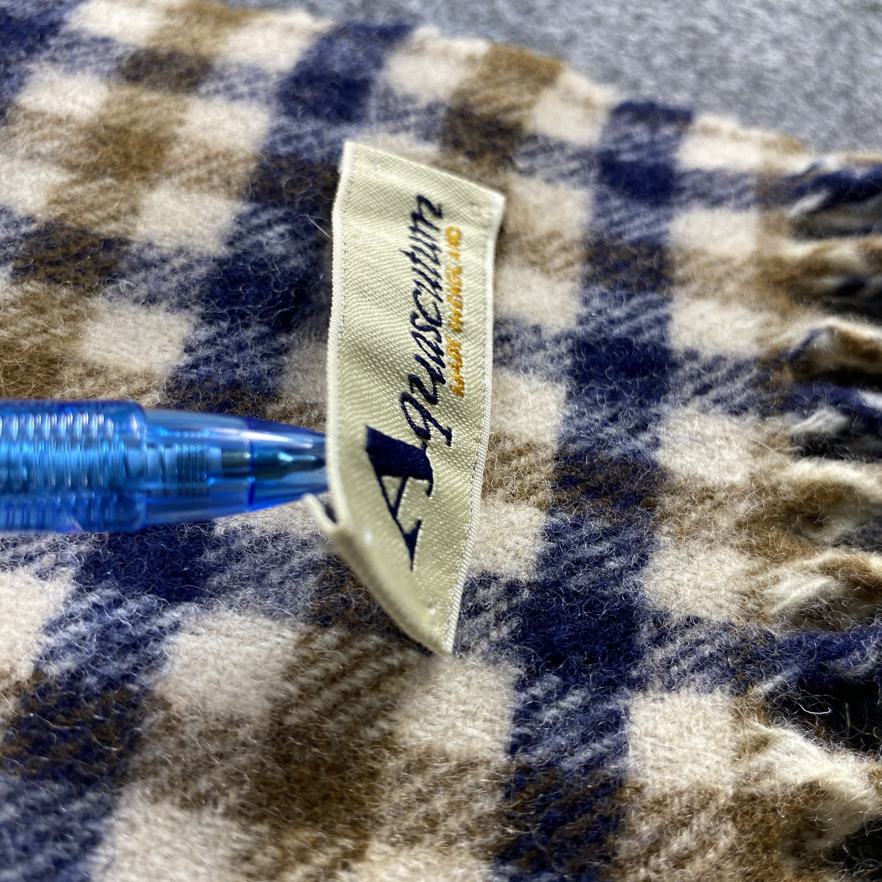 Aquascutum × Vintage GF10544 Aquascutum Scarf Neck Wear Muffler Nova Check Size ONE SIZE - 3 Thumbnail