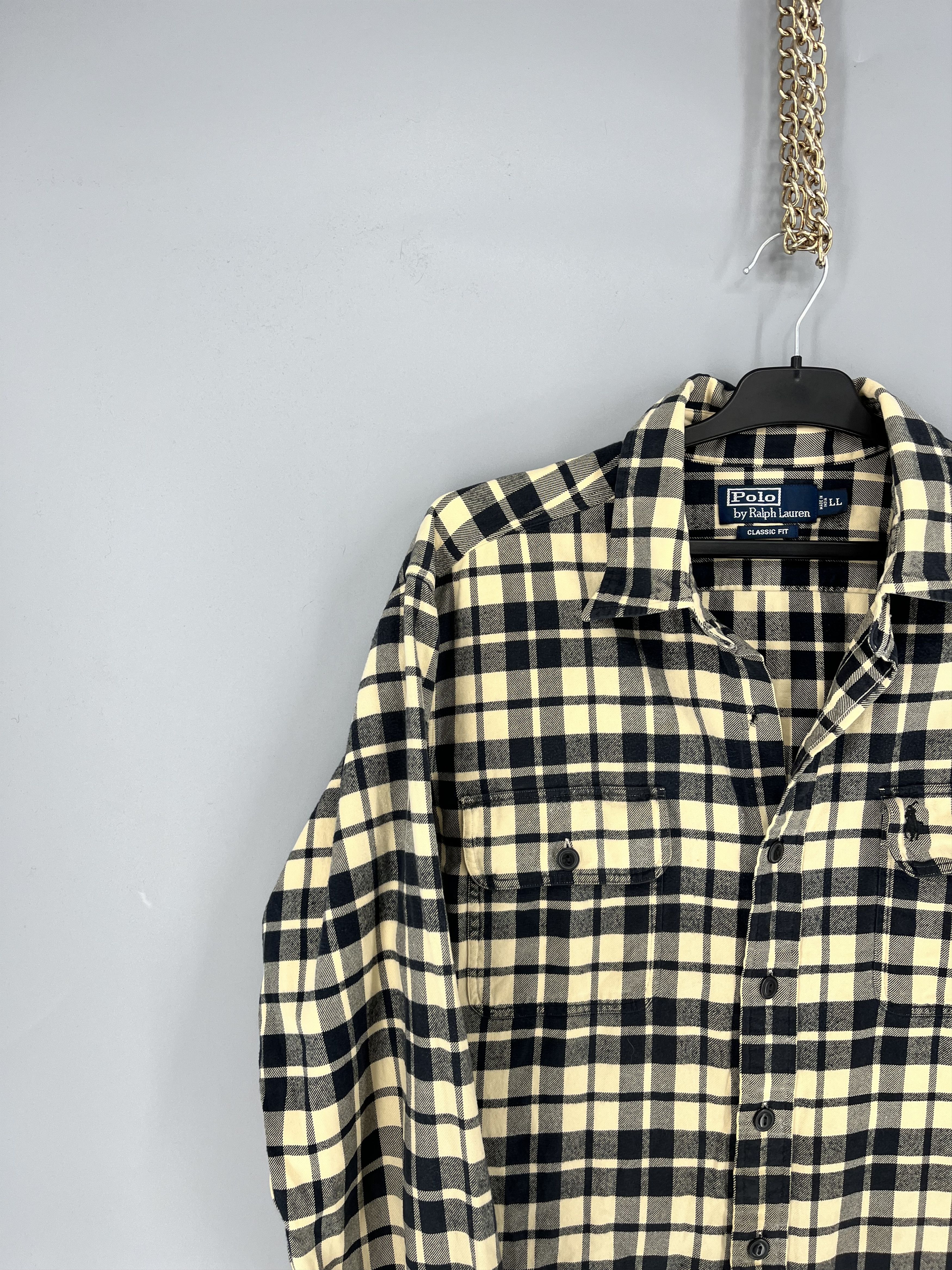 Polo Ralph Lauren Vintage Flannel Polo Raplh Lauren Plaid Shirt Travis style Size US L / EU 52-54 / 3 - 4 Thumbnail
