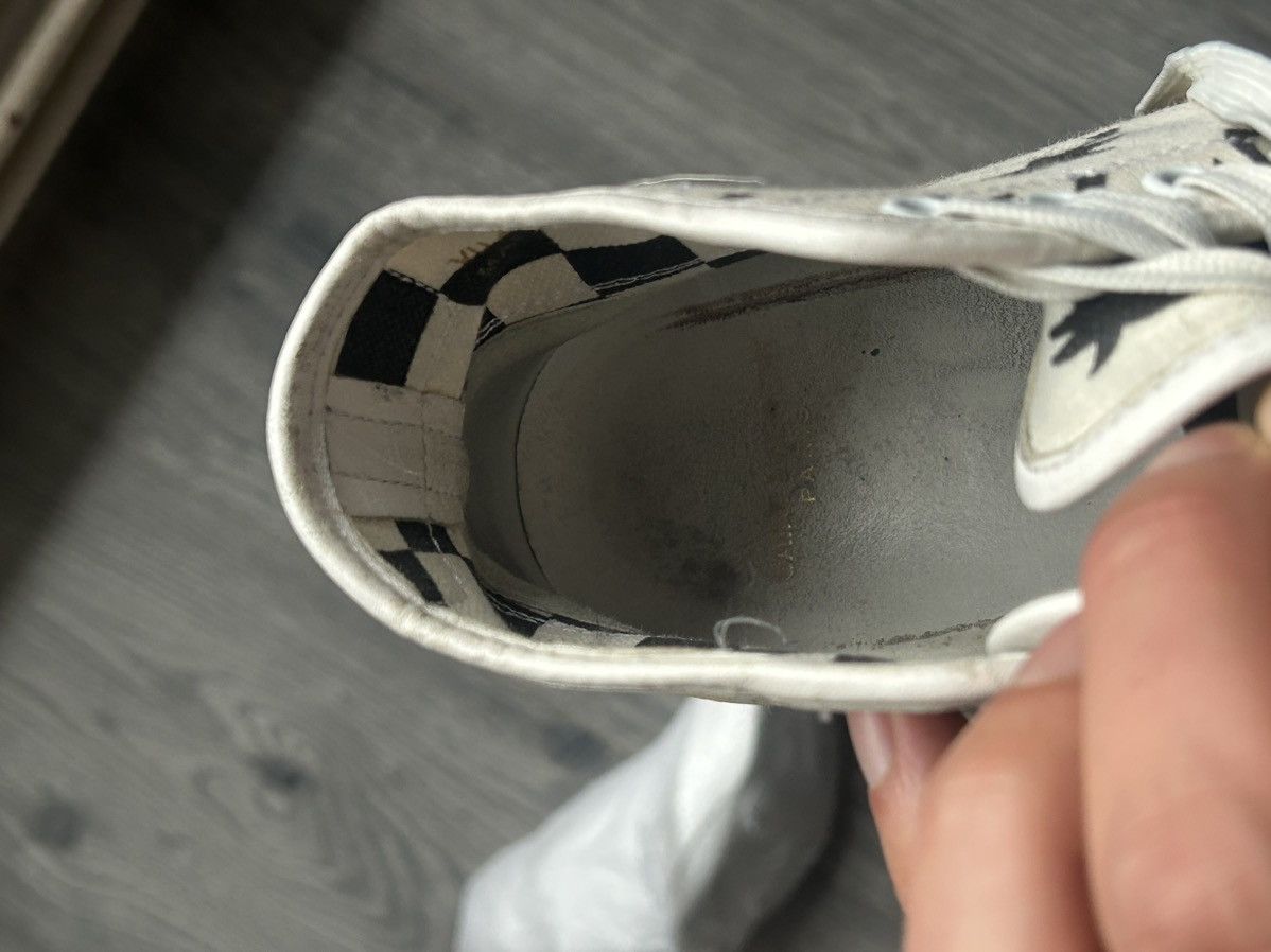 Saint Laurent Paris Palm Tree Print Canvas High-Top Sneakers Size US 7.5 / EU 40-41 - 16 Thumbnail