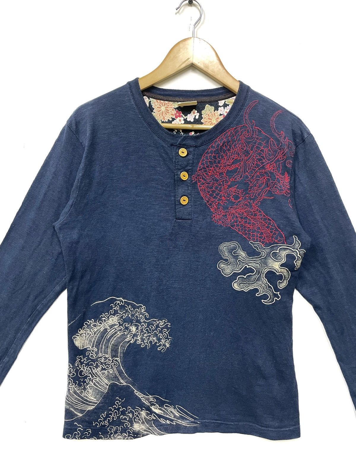 Vintage Dragon Sukajan Fullprint Embroidery Japanese Motif Size US M / EU 48-50 / 2 - 1 Thumbnail
