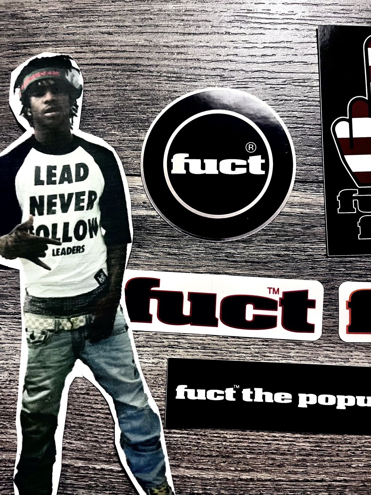 FUCT × Fuck The Population FTP + Fuct Sticker Lot (Set of 5) Size ONE SIZE - 3 Thumbnail