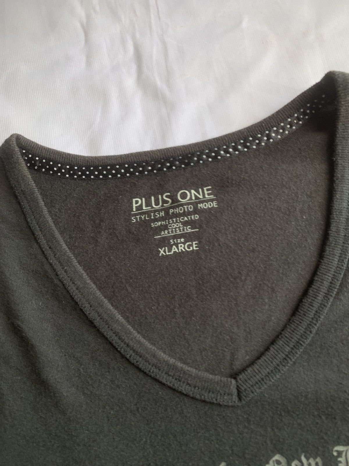 Japanese Brand Japanese Y2K Plus One Poem TEE SHIRT Size US XL / EU 56 / 4 - 8 Thumbnail