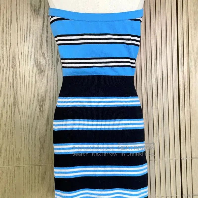 Chanel Chanel Striped Strapless Mini Dress in Multiple Colors . Size S / US 4 / IT 40 - 4 Thumbnail