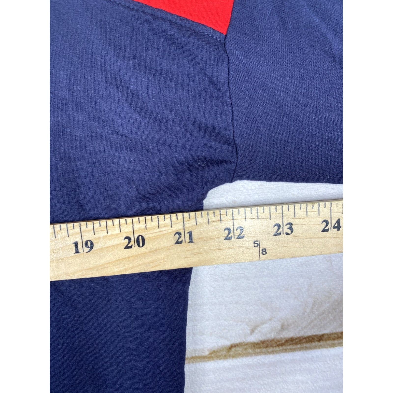 Tommy Hilfiger Tommy Hilfiger Top Womens L Colorblock Red Blue Hooded Spellout Logo Size L / US 10 / IT 46 - 6 Thumbnail