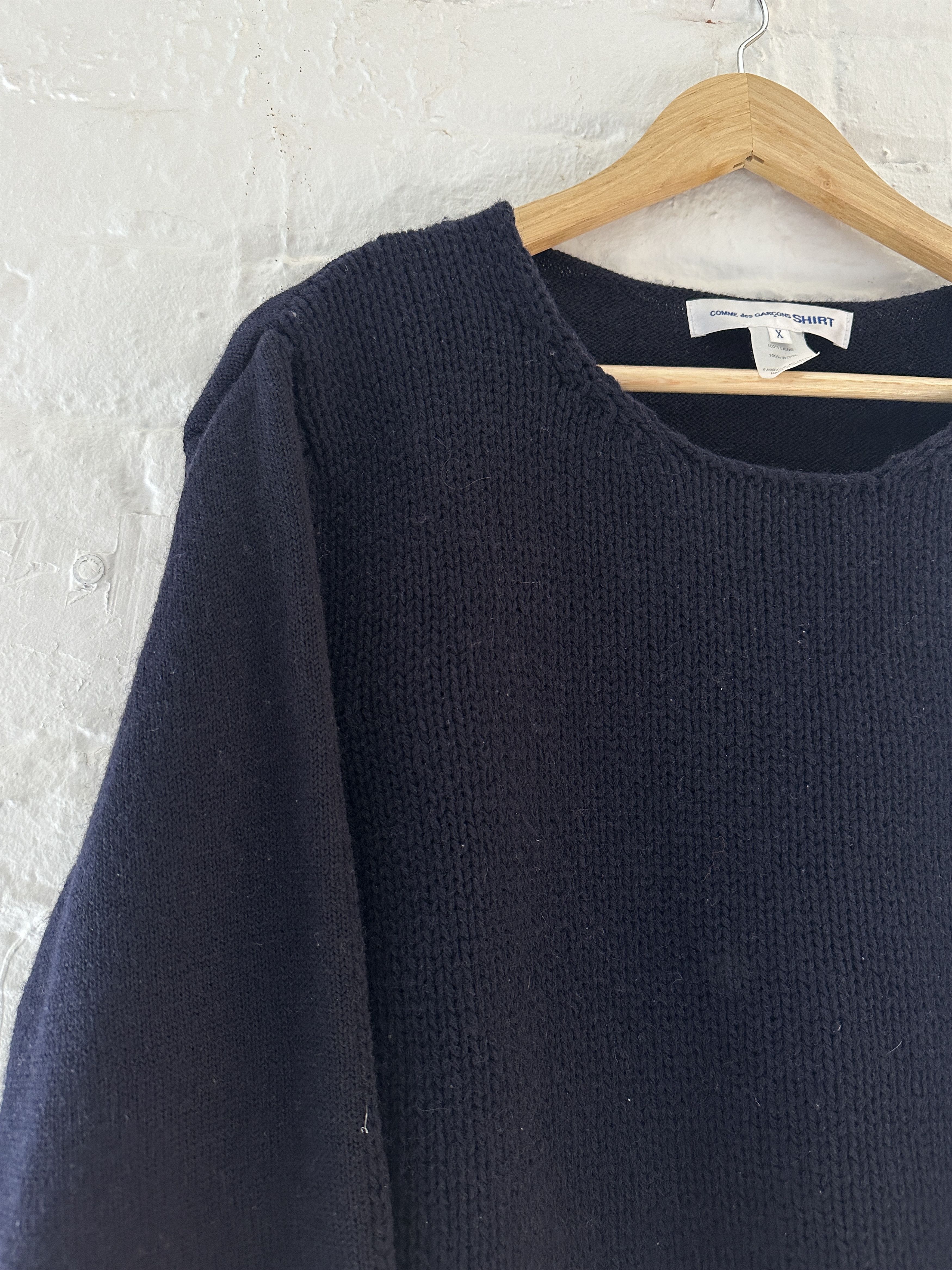 Comme des Garcons Comme des Garcons SHIRT Wool Paneled Knit Sweater Size US XL / EU 56 / 4 - 2 Thumbnail