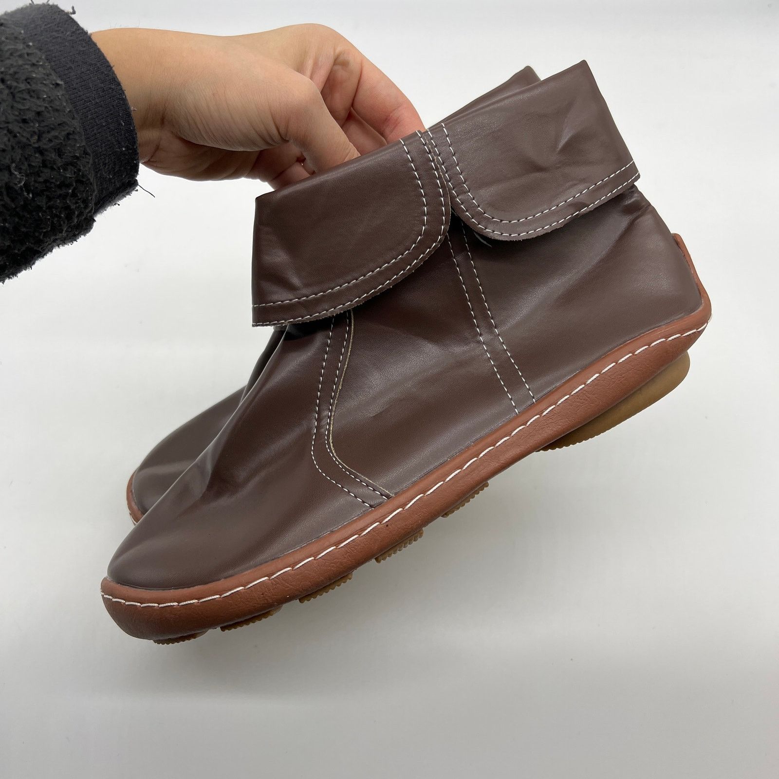 Other Womens Ankle Boot Comfortable Slip On Flat Booties Size US 10.5 / IT 40.5 - 4 Thumbnail
