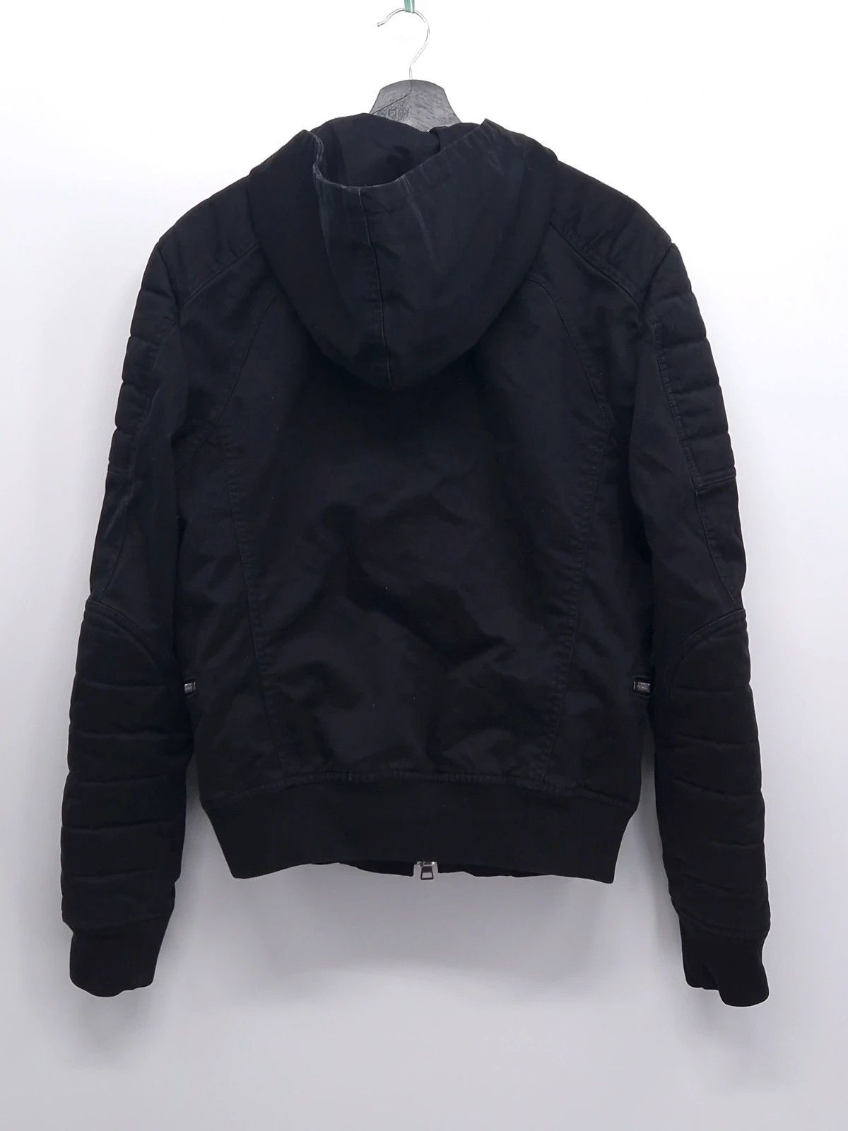 Balmain Balmain Hooded Biker Jacket Made in Japan Size US L / EU 52-54 / 3 - 11 Thumbnail