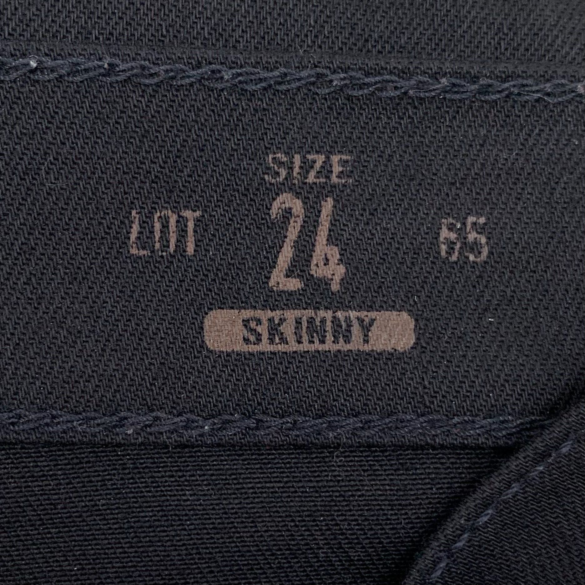 Gucci GUCCI Black Cotton Skinny Jeans Size 24 Made In Italy Design Size 24" / US 00 / IT 34 - 4 Thumbnail
