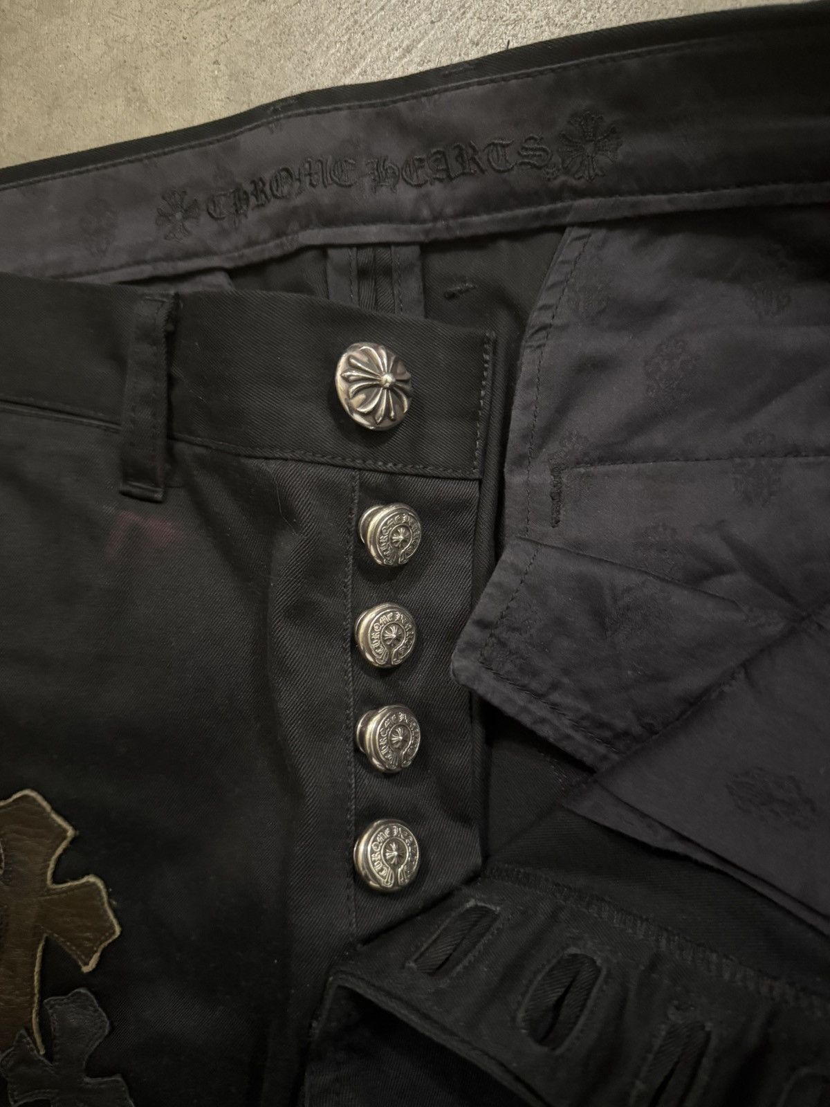 Chrome Hearts Chrome Hearts Cross Patch Chinos Size US 33 - 10 Thumbnail