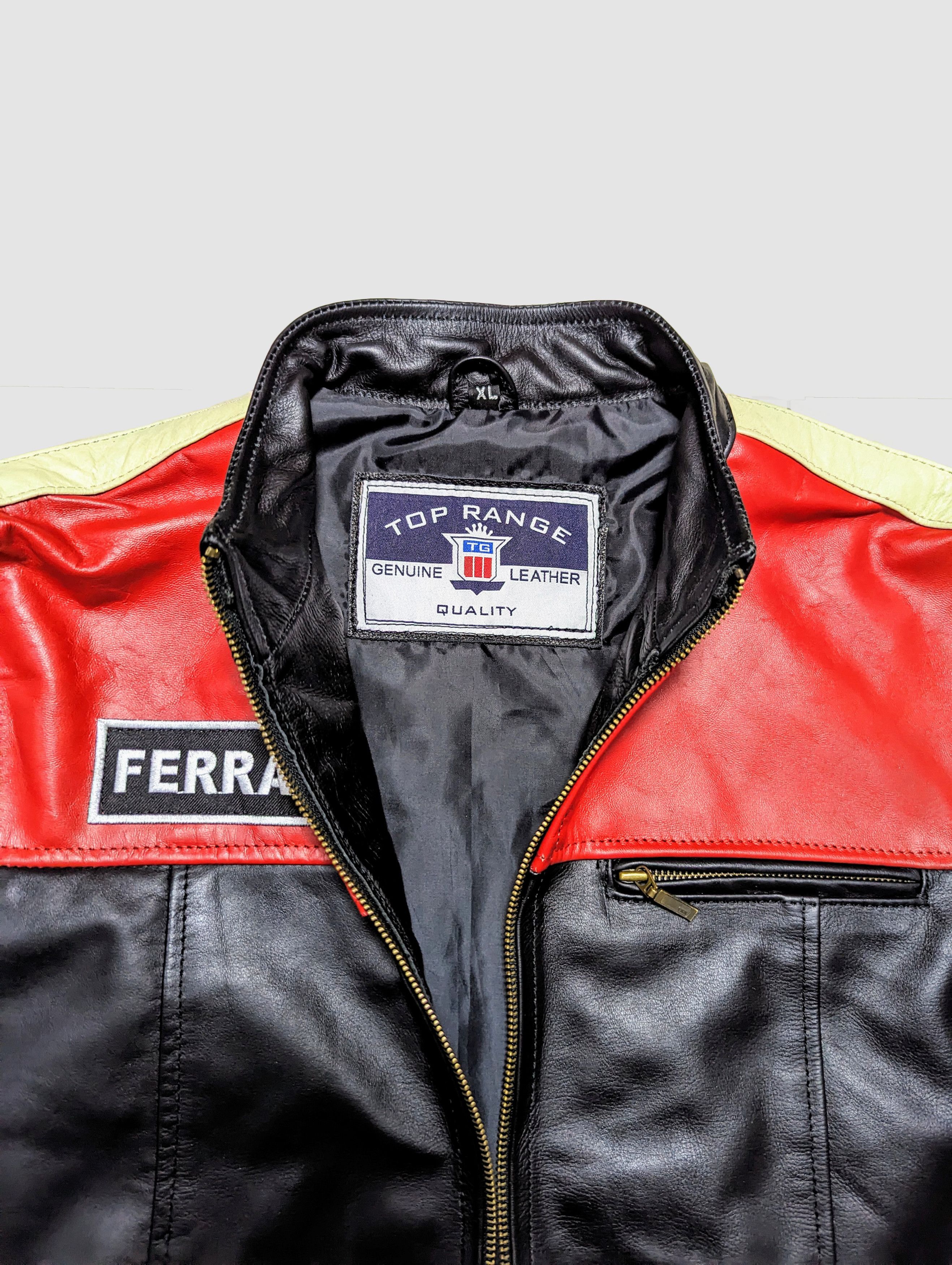Ferrari 🔥🔥 Ferrari 90s Racing Leather Jacket Streetwear Size US L / EU 52-54 / 3 - 7 Thumbnail