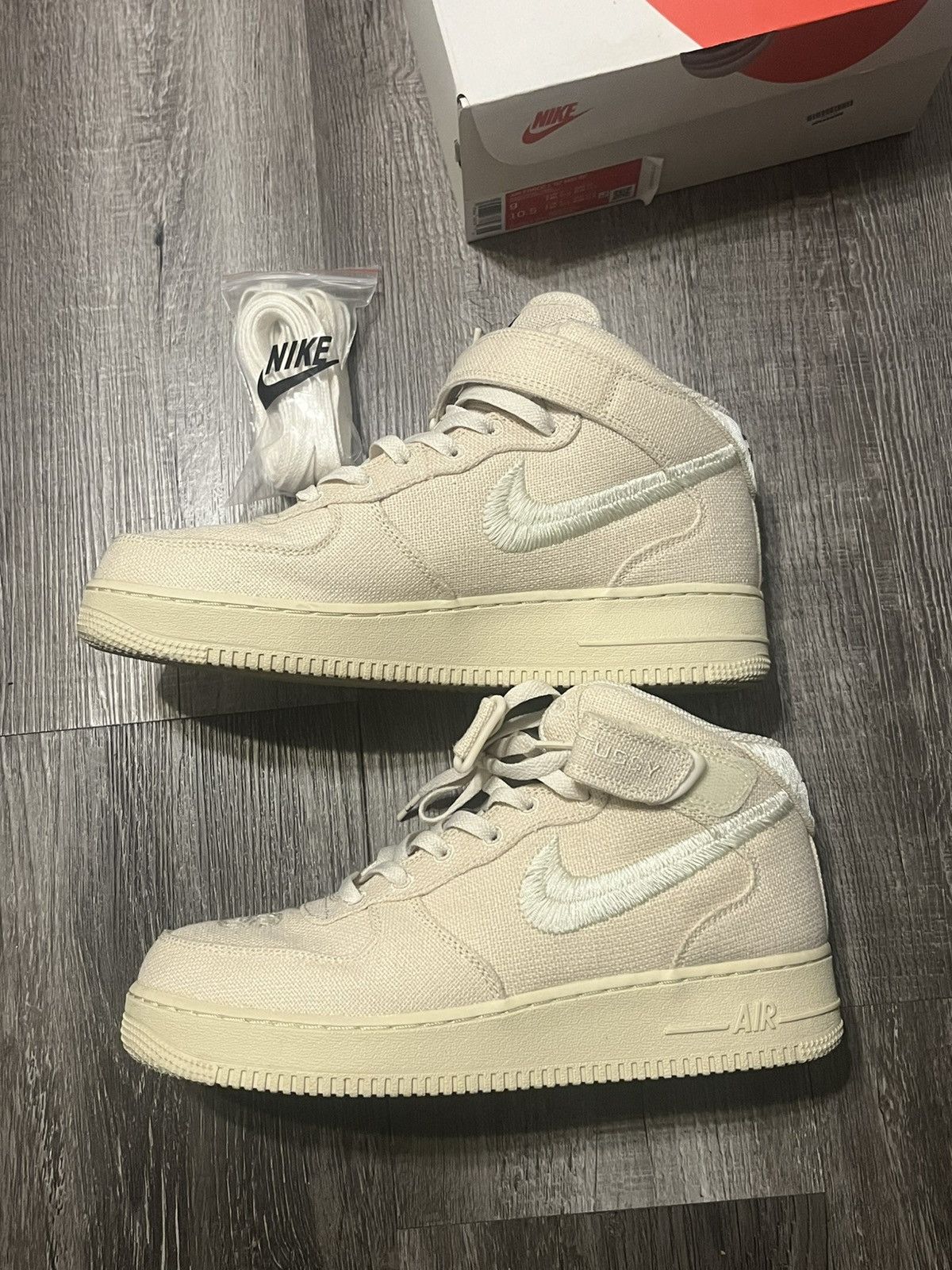 Stussy Stussy Air Force 1 Mid “Fossil” Size US 9 / EU 42 - 2 Thumbnail