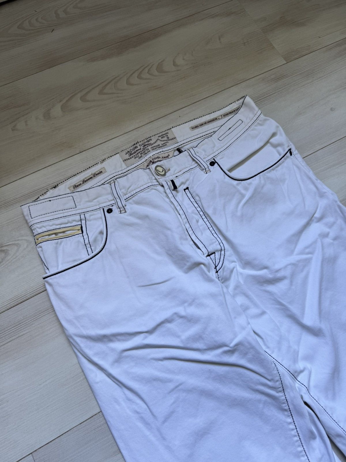 Designer × Jacob Cohen Jacob Cohen denim white jeans made in Italy Luxury designer Size US 36 / EU 52 - 5 Thumbnail