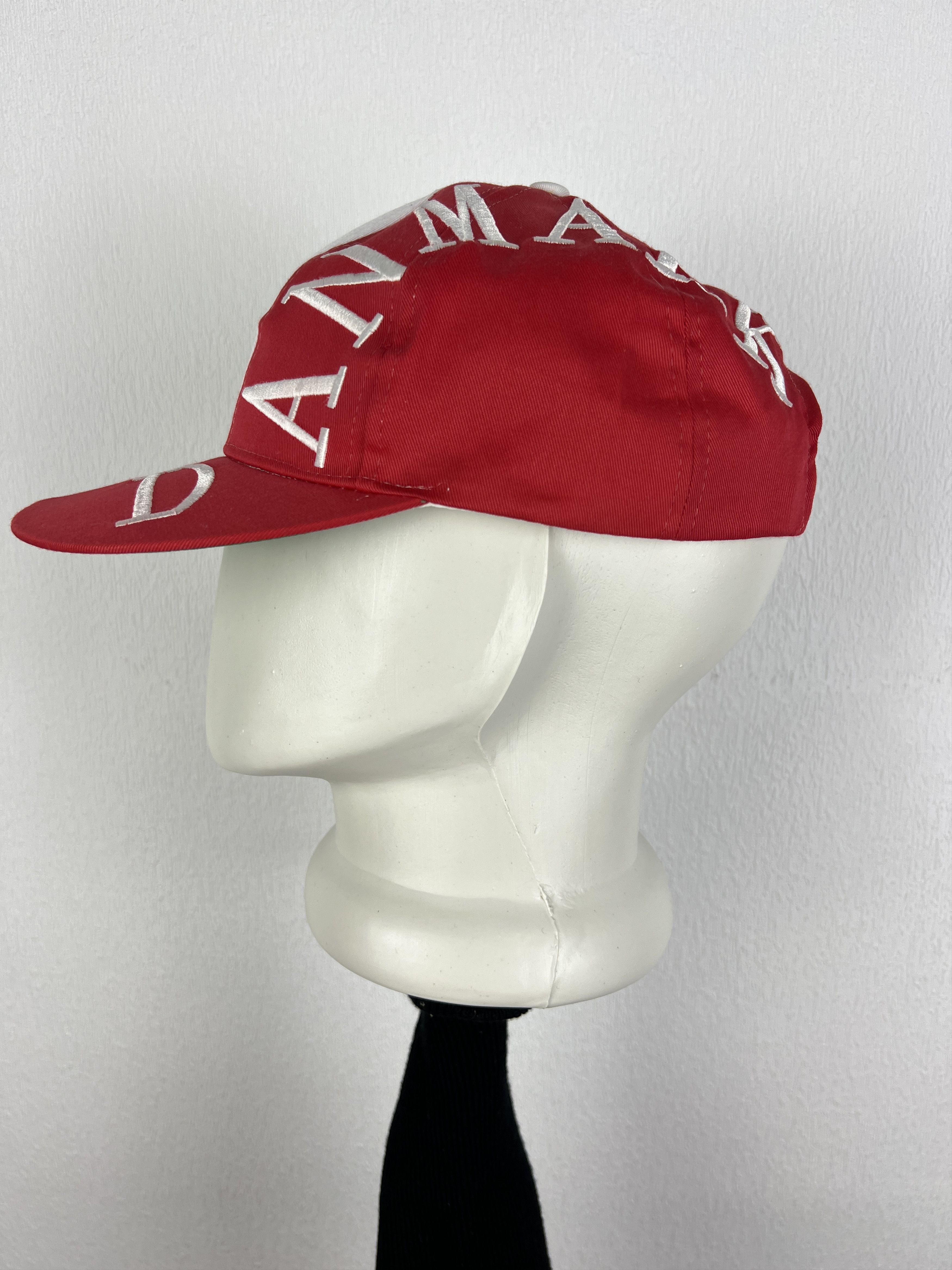 Vintage Danmark National Team Cap Hat Snapback Over Print Rare Size ONE SIZE - 3 Thumbnail