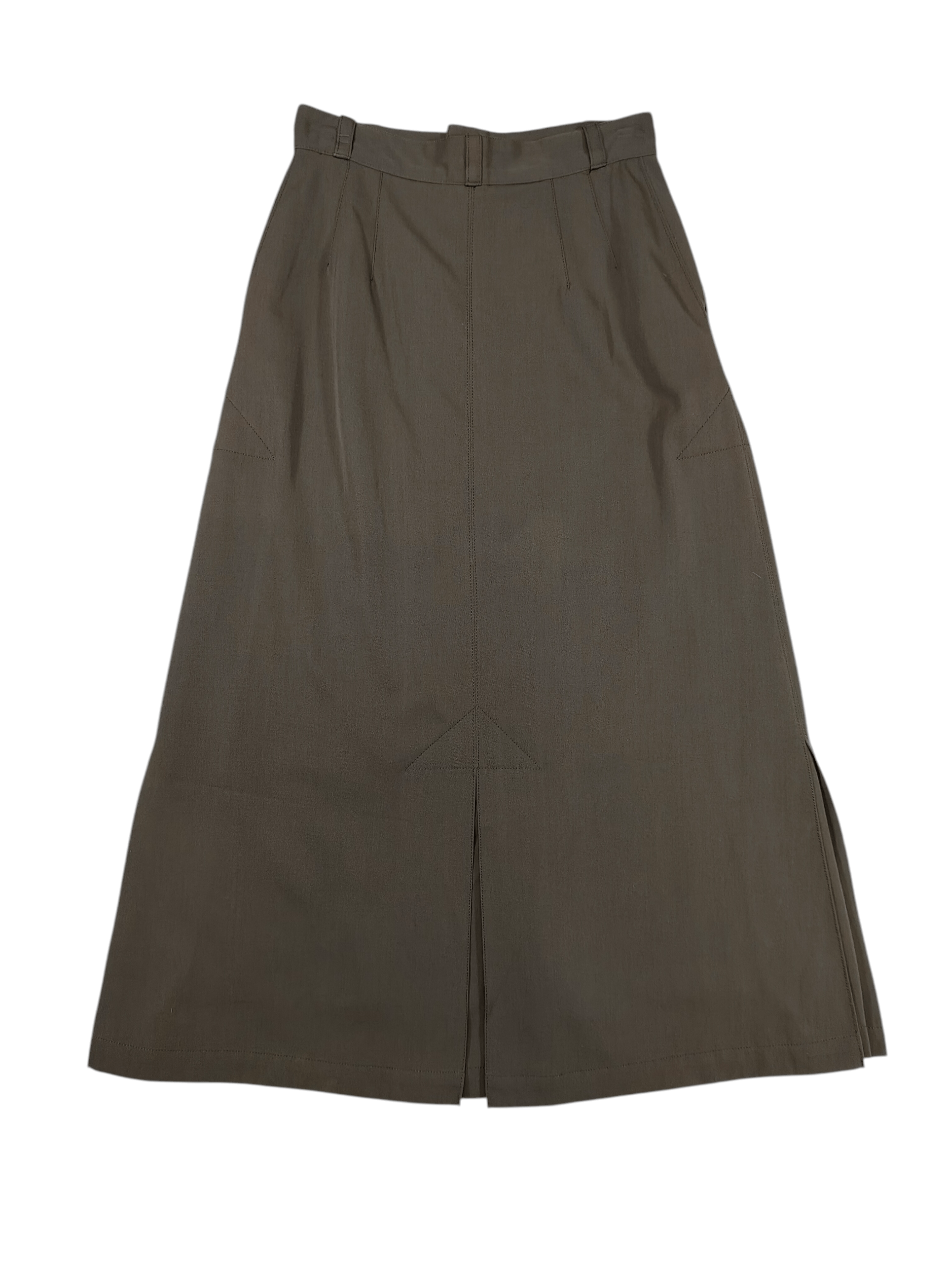 Issey Miyake 80s Issey Miyake🇯🇵Archive Center Vent Pleated A-Line Skirt Size 28" / US 6 / IT 42 - 1 Thumbnail
