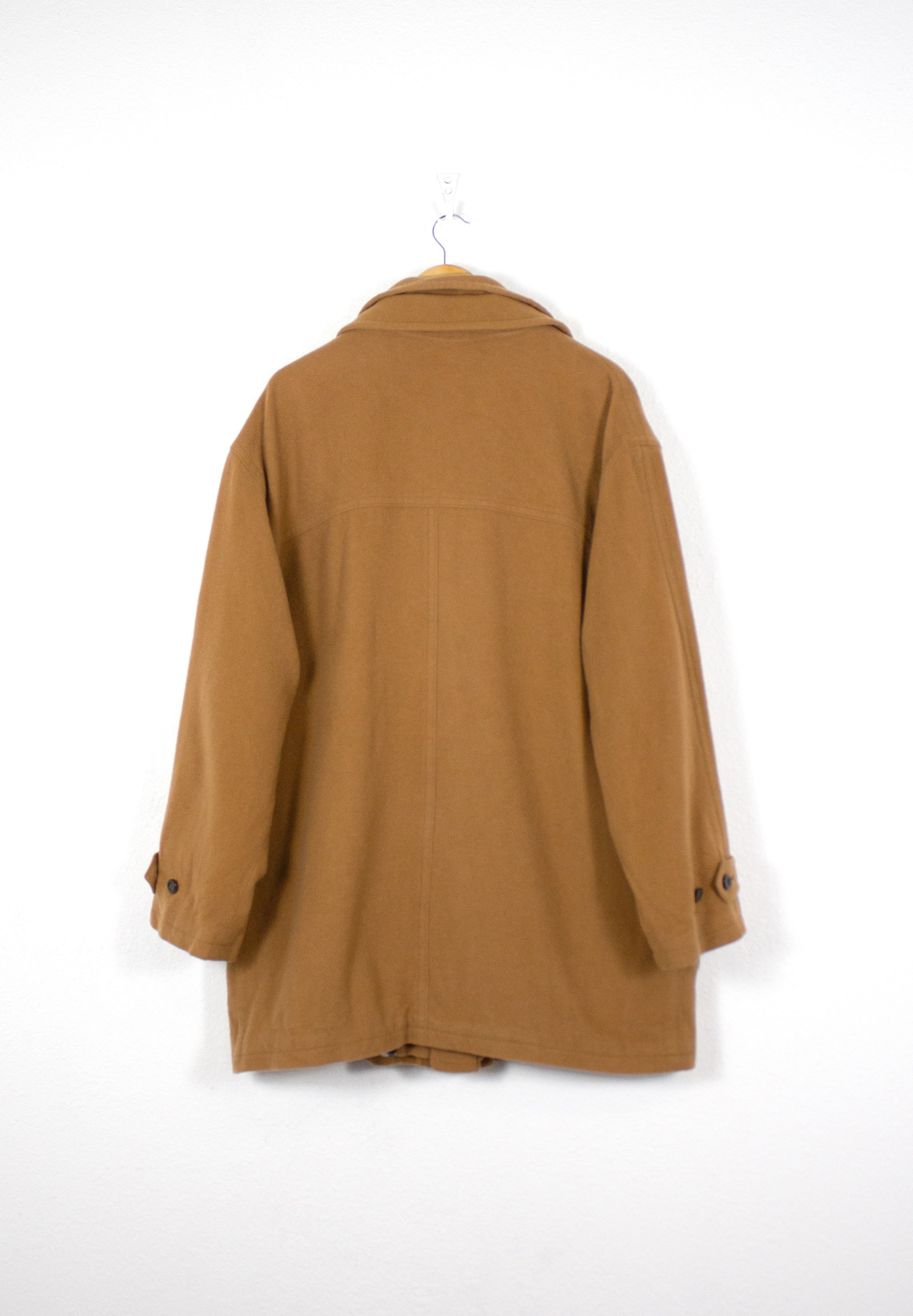 Burberry Vintage Burberry Beige Wool Trench Coat 90s Preppy Size US XL / EU 56 / 4 - 5 Thumbnail