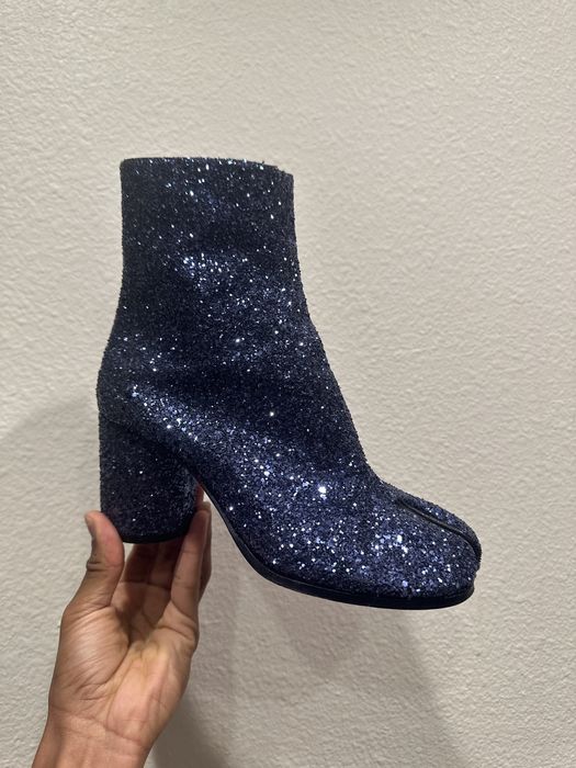 Maison Margiela Limited Edition glitter sequin tabi boot Grailed