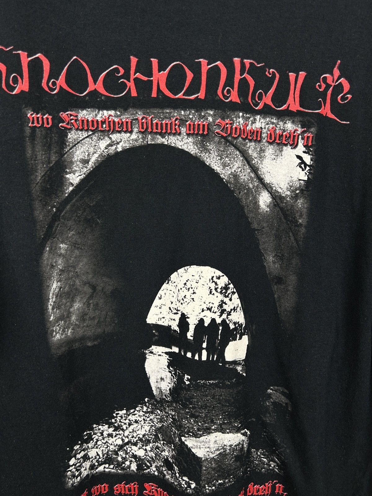 Band Tees 00s Vintage Eisregen - Knochenkult 2008 Album Metal T-Shirt Size US XL / EU 56 / 4 - 4 Thumbnail