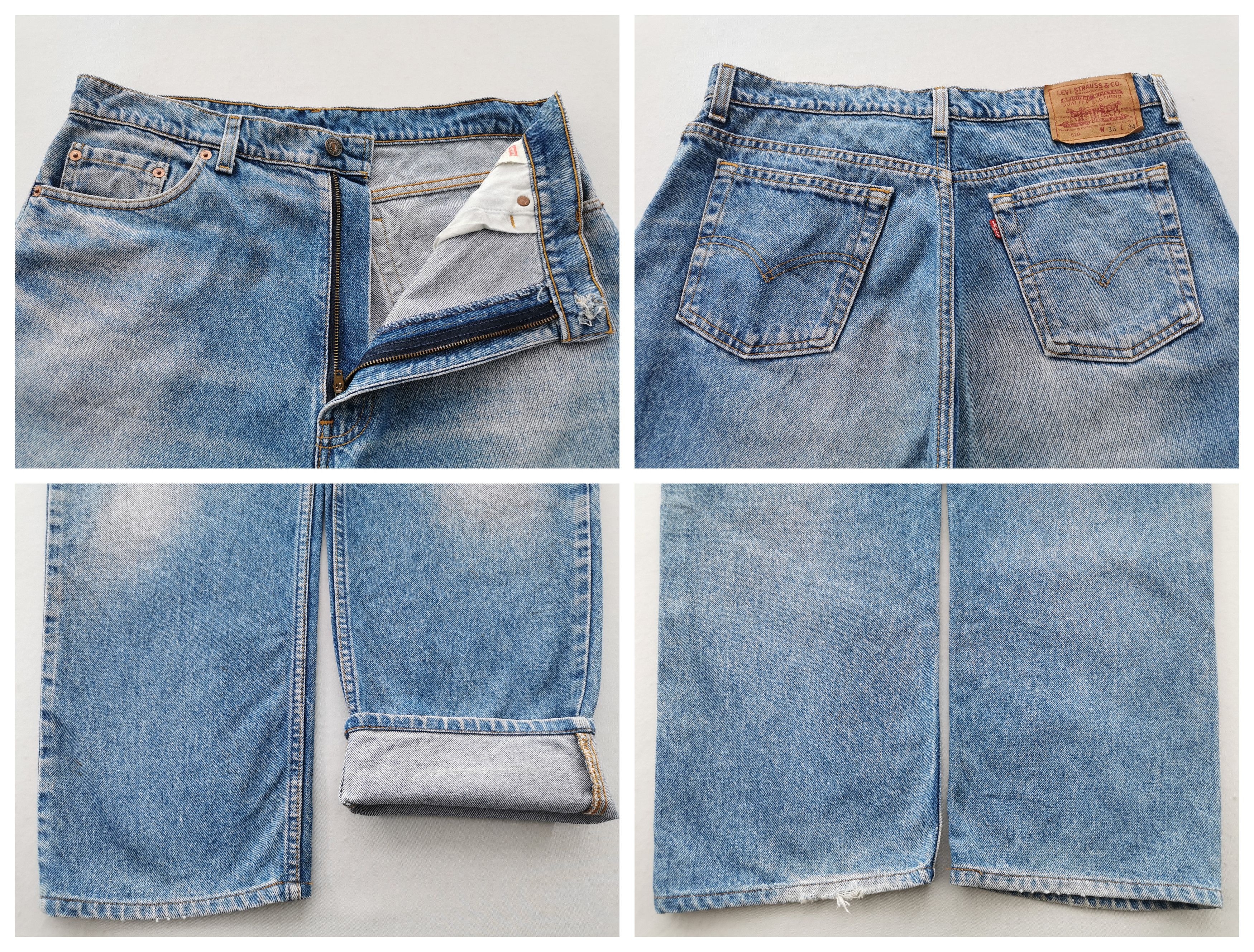 Levi's Vintage 90's Levis Lot 510 Denim Jeans Made In USA Size US 33 - 8 Thumbnail