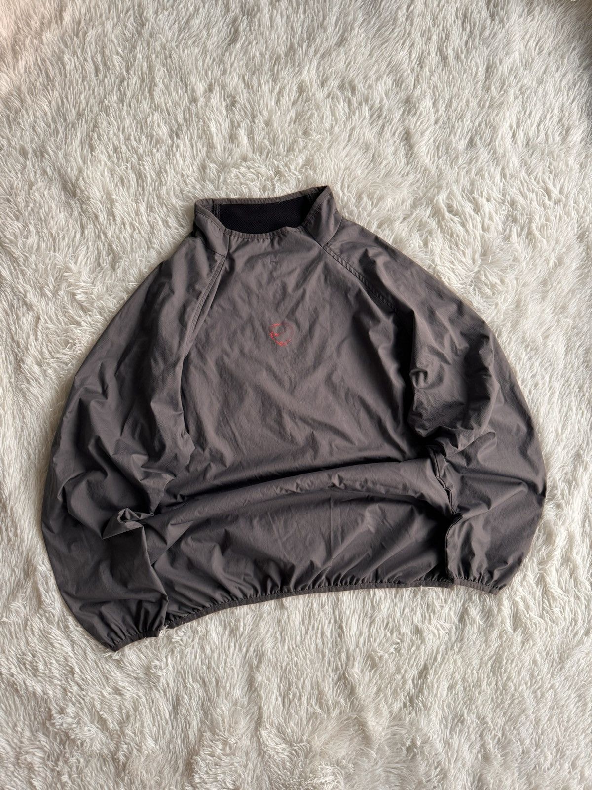 NIKE NYLON VINTAGE CENTER LOGO OVERSIZE BOXY SWEATSHIRT
