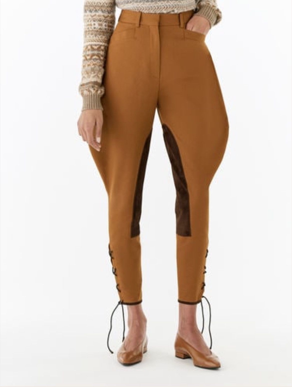 Loro Piana o1srvl11e0125 Ayman Horsey Trouser in Brown Size 30" / US 8 / IT 44 - 1 Preview