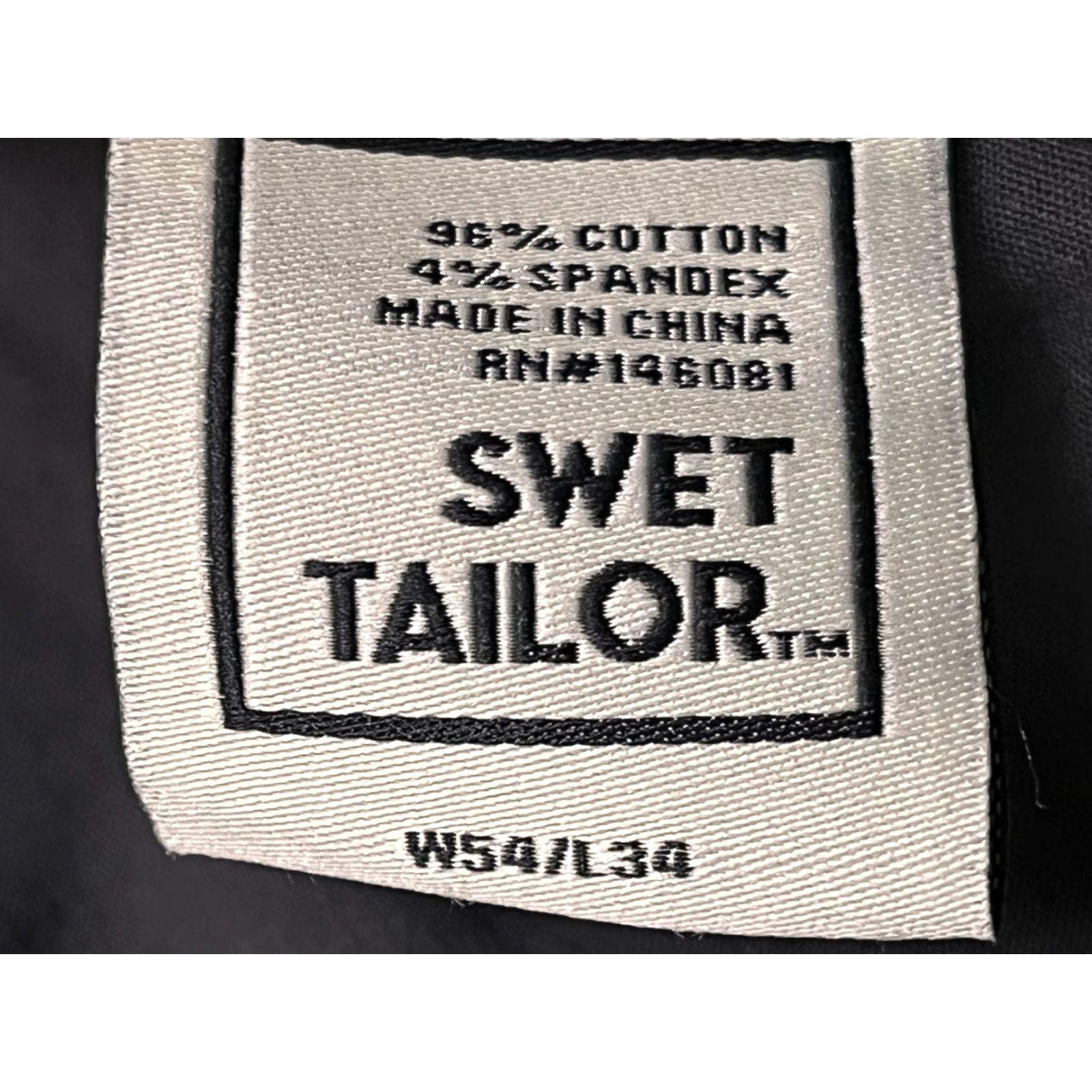 Vintage Swet Tailor Pants Mens 54x34 Big & Tall Casual Stretch Cotton Blend Brown Grey 5-Pocket Design Straight Inseam 34 NWT Size US 38 / EU 54 - 6 Thumbnail