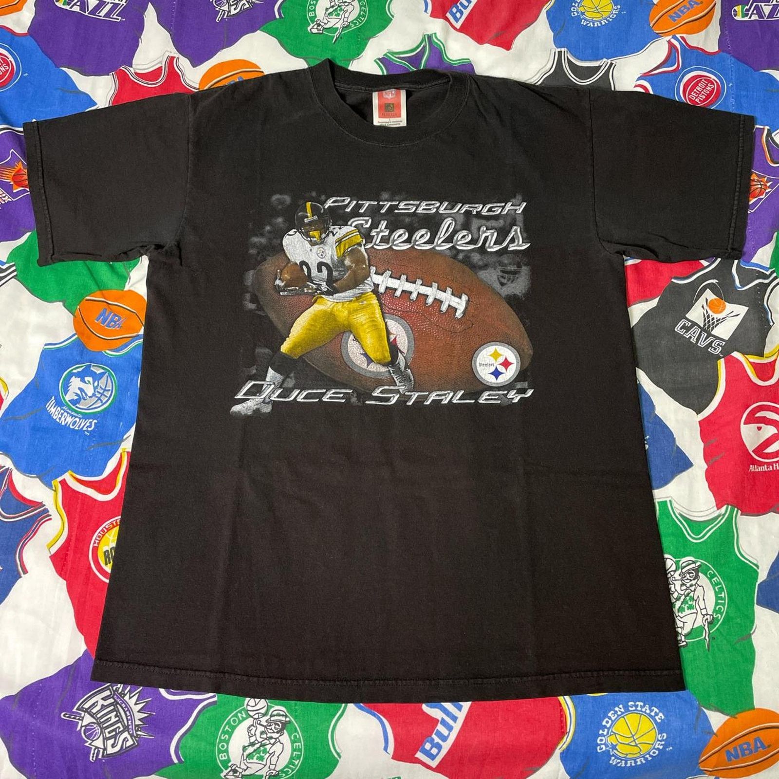NFL × Vintage Y2K 2000s NFL Duce Staley Pittsburgh Steeler Football Tee Size US L / EU 52-54 / 3 - 1 Thumbnail