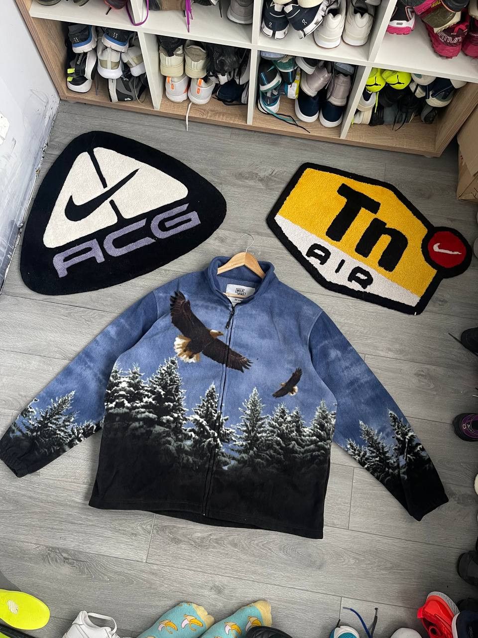 Vintage Vintage fleece Eagle Sherpa full print art animal gorpcore Size US XXL / EU 58 / 5 - 1 Thumbnail
