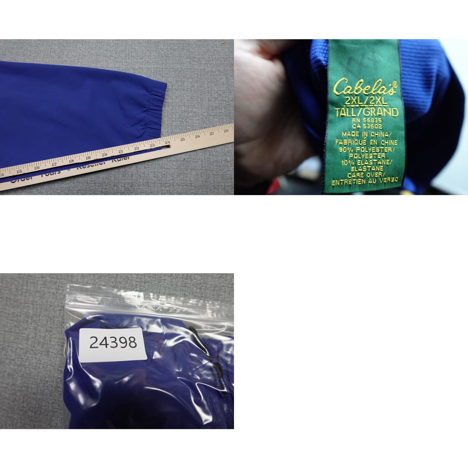 Vintage Cabela's Jacket Mens 2XLT Blue Lightweight Outdoor Hiking Windbreaker Coat Jacket Size US XXL / EU 58 / 5 - 8 Thumbnail