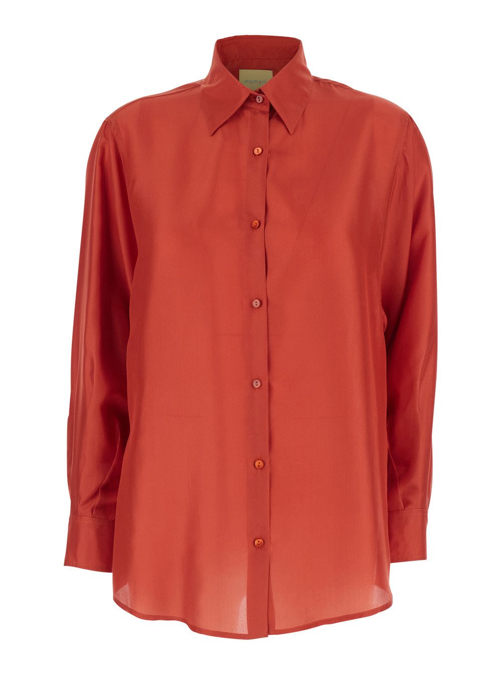 Missoni Orange Silk Classic Collar Shirt for Women Size M / US 6-8 / IT 42-44 - 1 Thumbnail