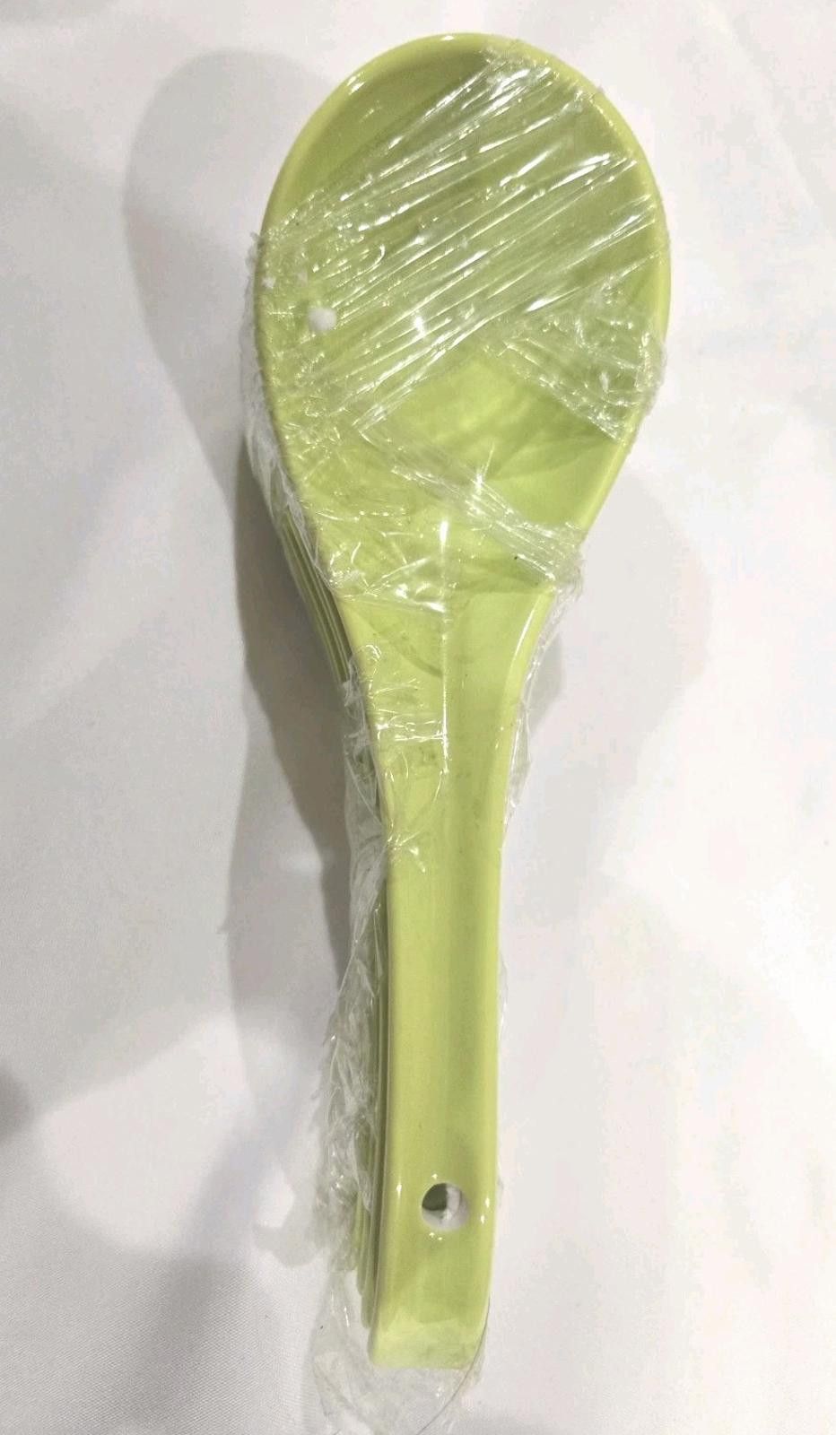 Other 5-Pack Ceramic Japanese Soup Spoons Set Olive Green Size ONE SIZE - 5 Thumbnail