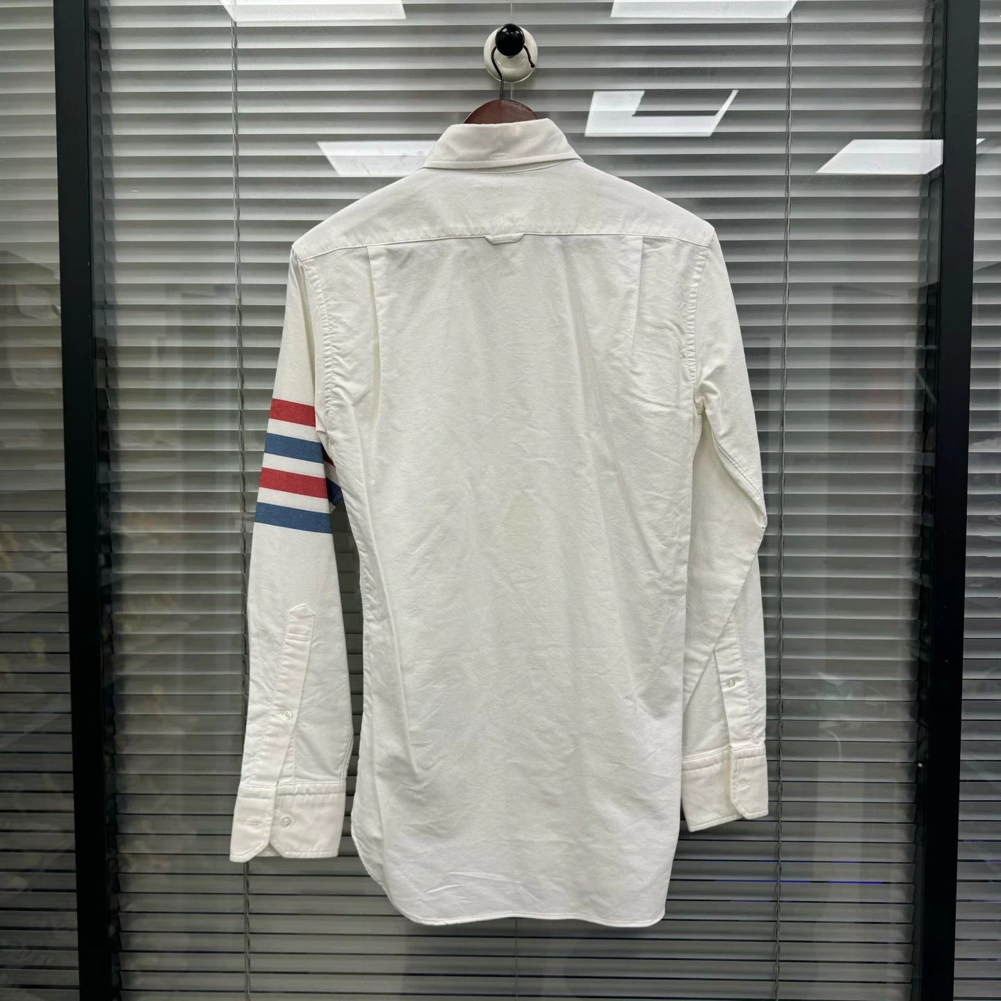 Thom Browne tb red blue 4-bar shirt Size US S / EU 44-46 / 1 - 2 Thumbnail