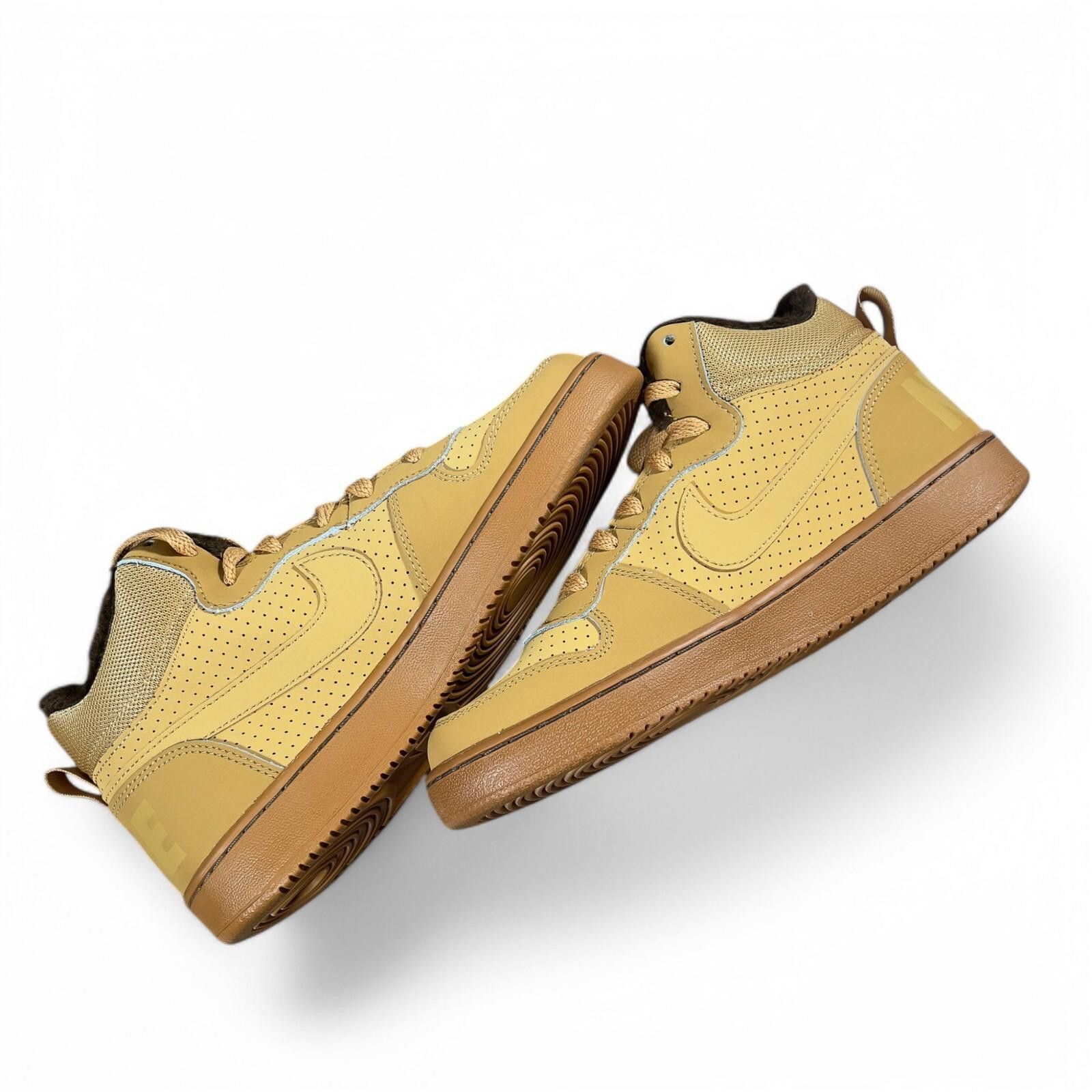 Nike 💥 Nike Court Borough Mid WNTR GS Haystack Trainers UK 5.5 Size US 6 / EU 39 - 5 Thumbnail
