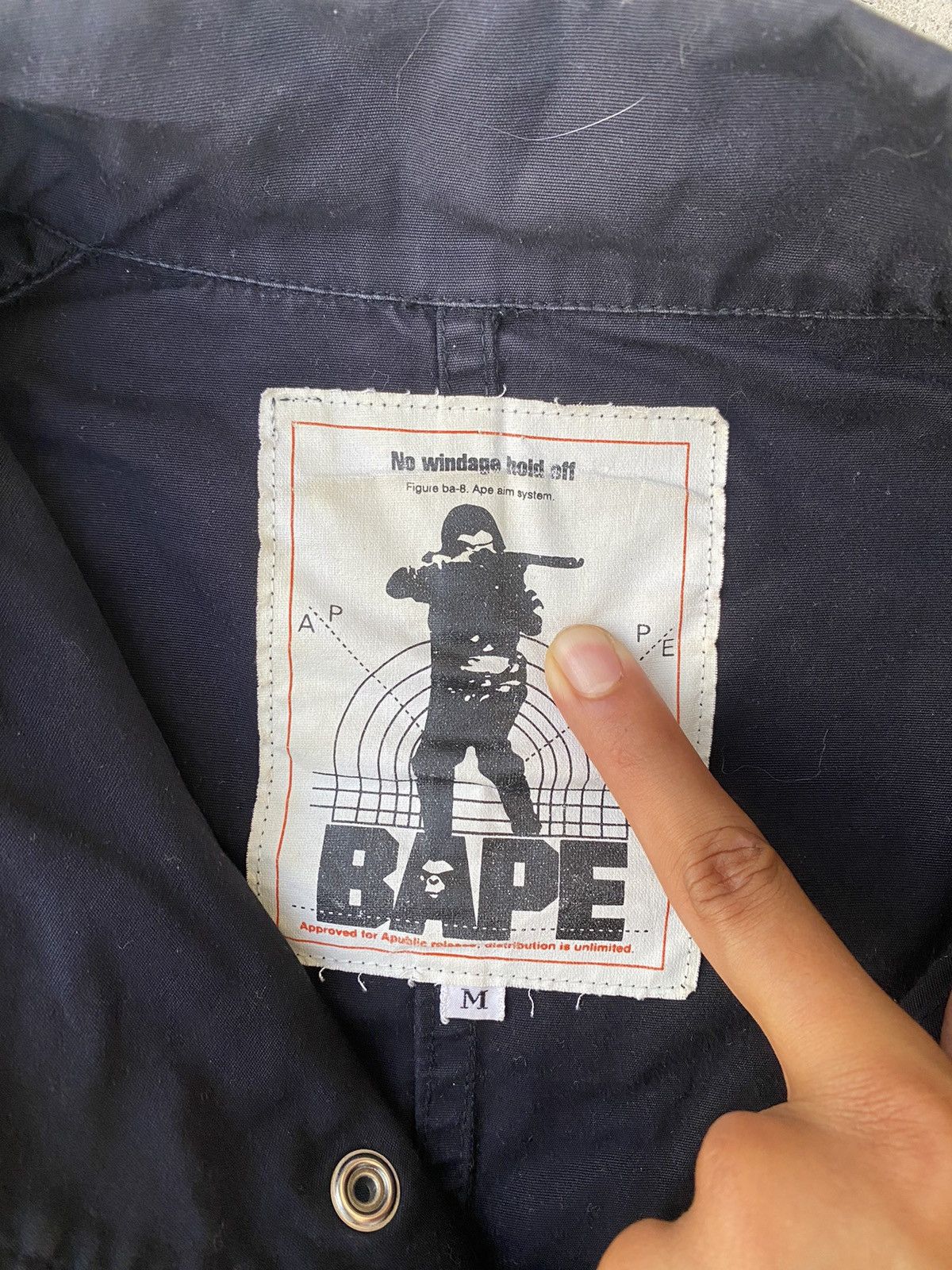 Bape Vintage Bape Military Work Shirt Size US L / EU 52-54 / 3 - 12 Thumbnail