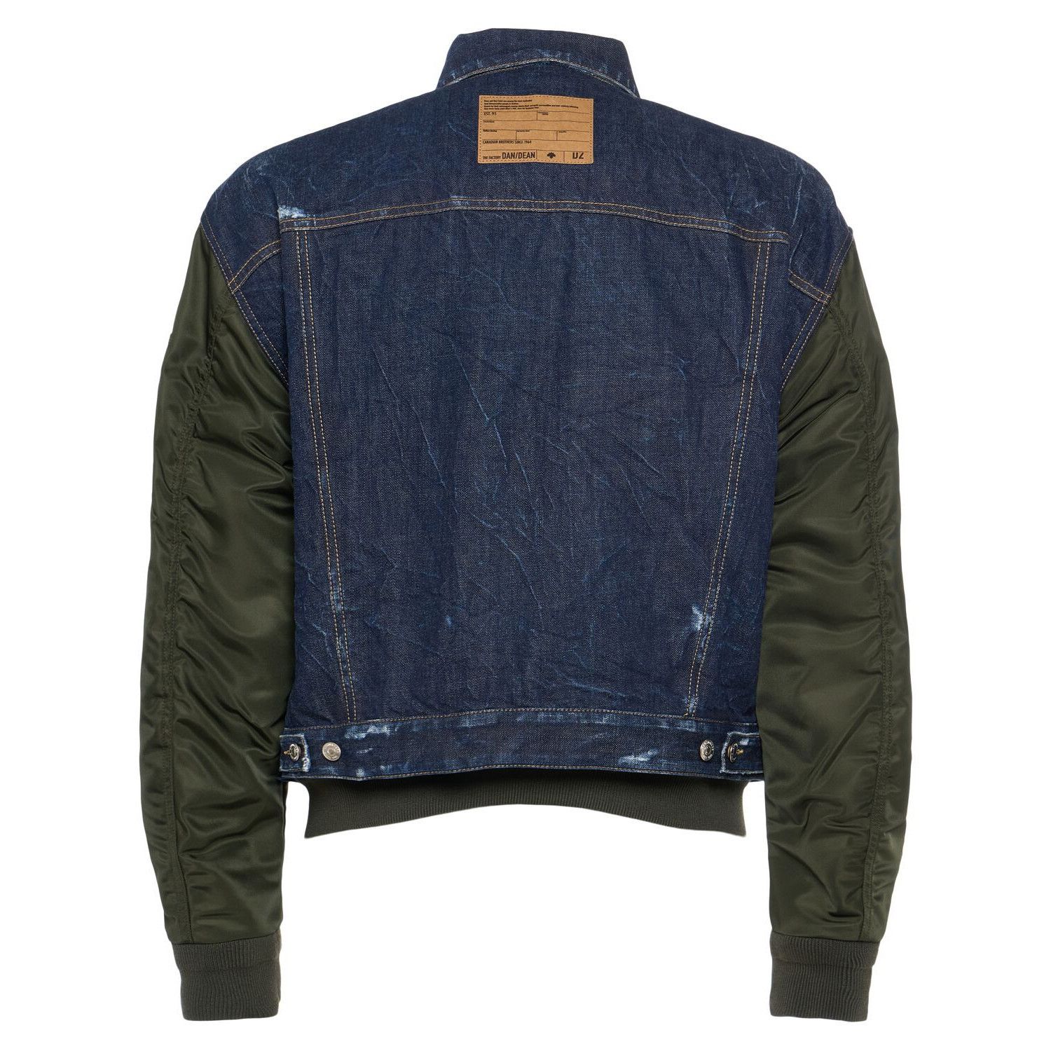 Dsquared2 DSQUARED2 Hybrid Blue/Green Aviator Jacket New & Authentic ( Size US XL / EU 56 / 4 - 2 Thumbnail