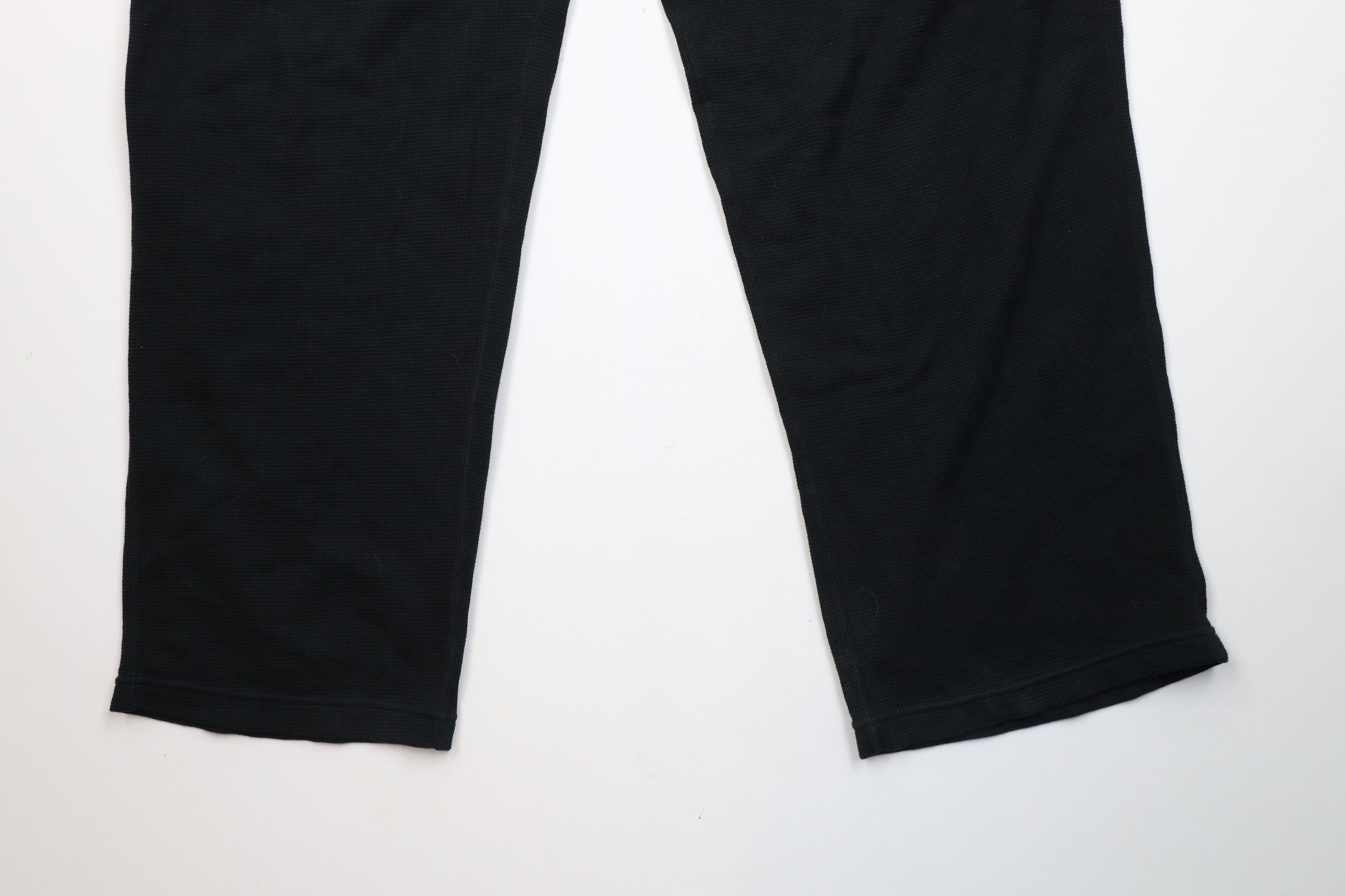 Ralph Lauren × Vintage Vintage Ralph Lauren Waffle Knit Wide Leg Pants Black Size US 36 / EU 52 - 4 Thumbnail