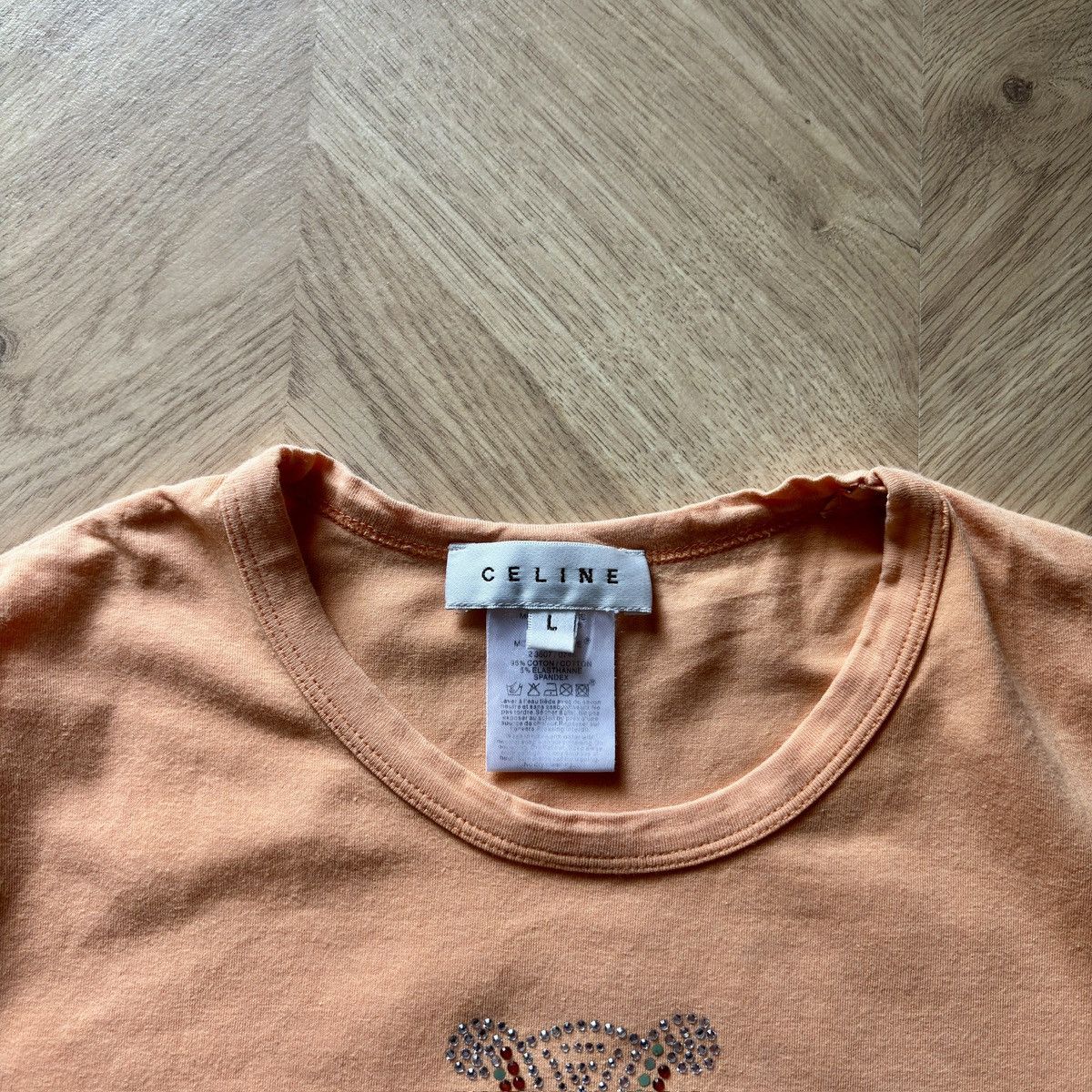 Celine × Vintage Y2k 00s Vintage Celine sequins tee Size L / US 10 / IT 46 - 4 Thumbnail
