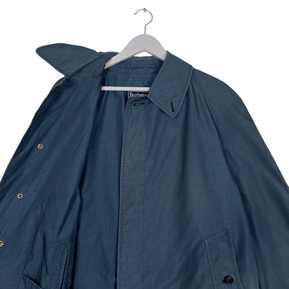 Burberry 🔥 NAVY BLUE BURBERRYS TRENCH COAT MADE IN ENGLAND Size US M / EU 48-50 / 2 - 10 Thumbnail