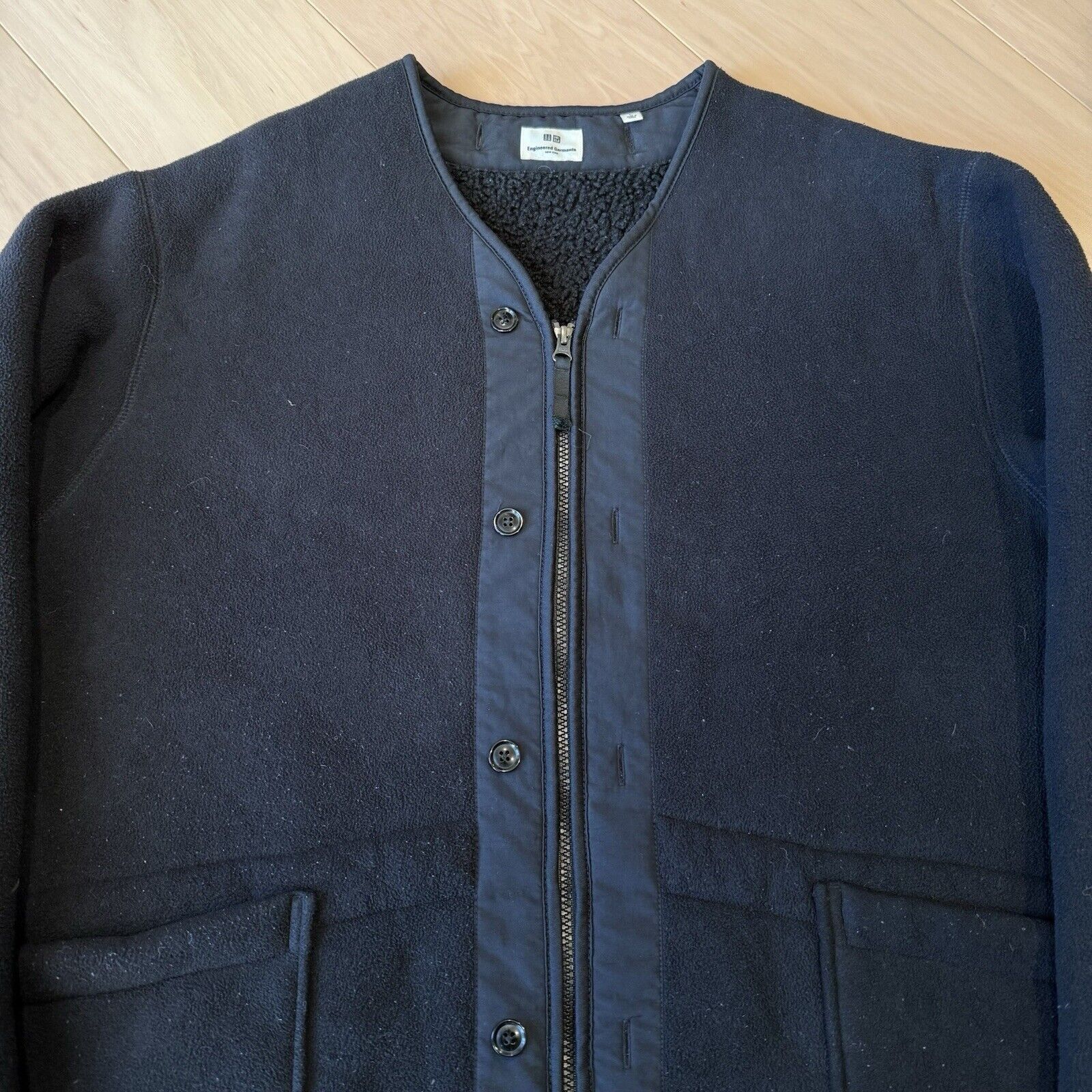 Uniqlo Uniqlo Engineered Garments Jacket L Black Full Zip Outerwear Size US L / EU 52-54 / 3 - 3 Thumbnail