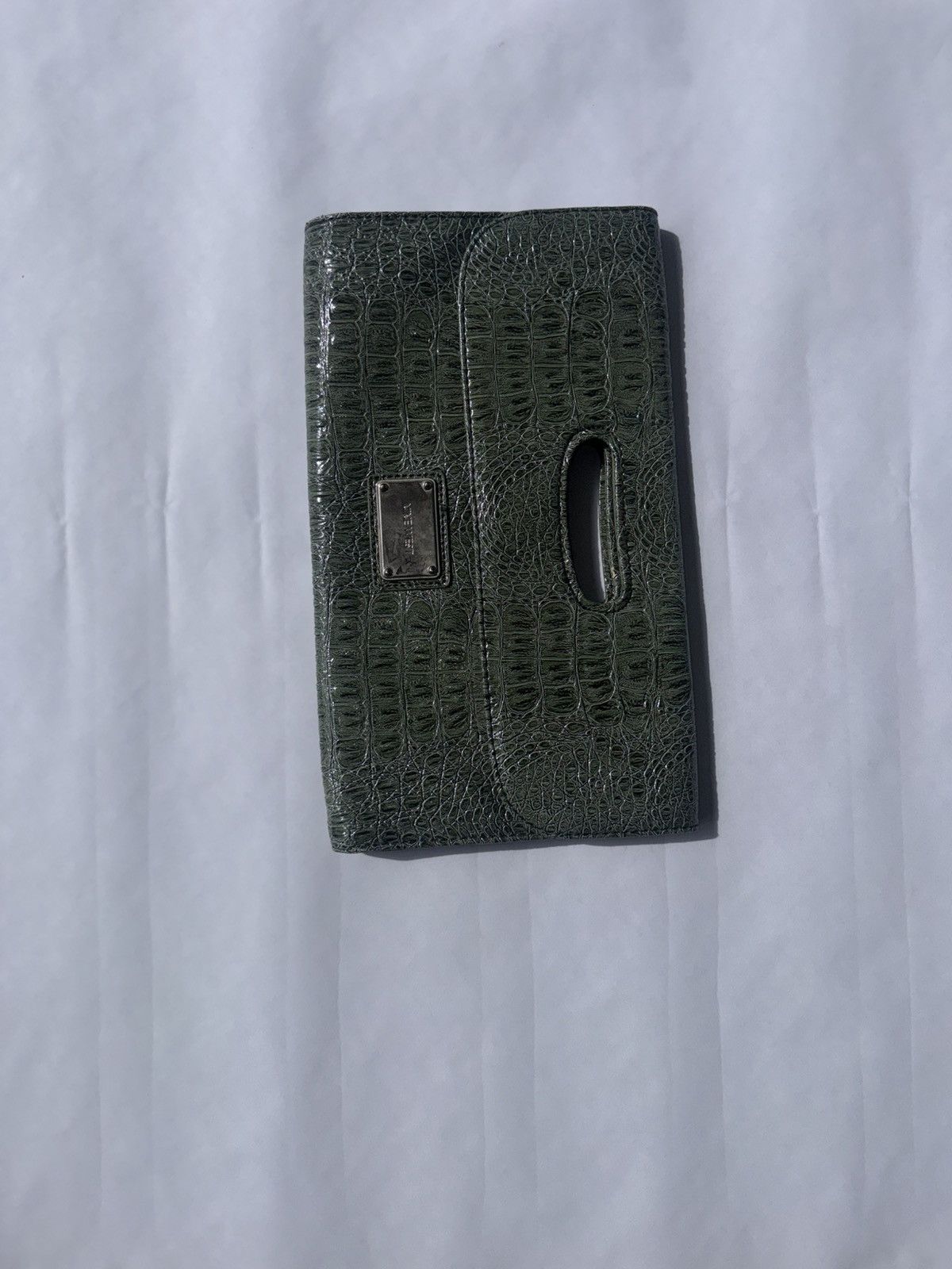 Nine West Reptile Green Clutch Size ONE SIZE - 3 Thumbnail