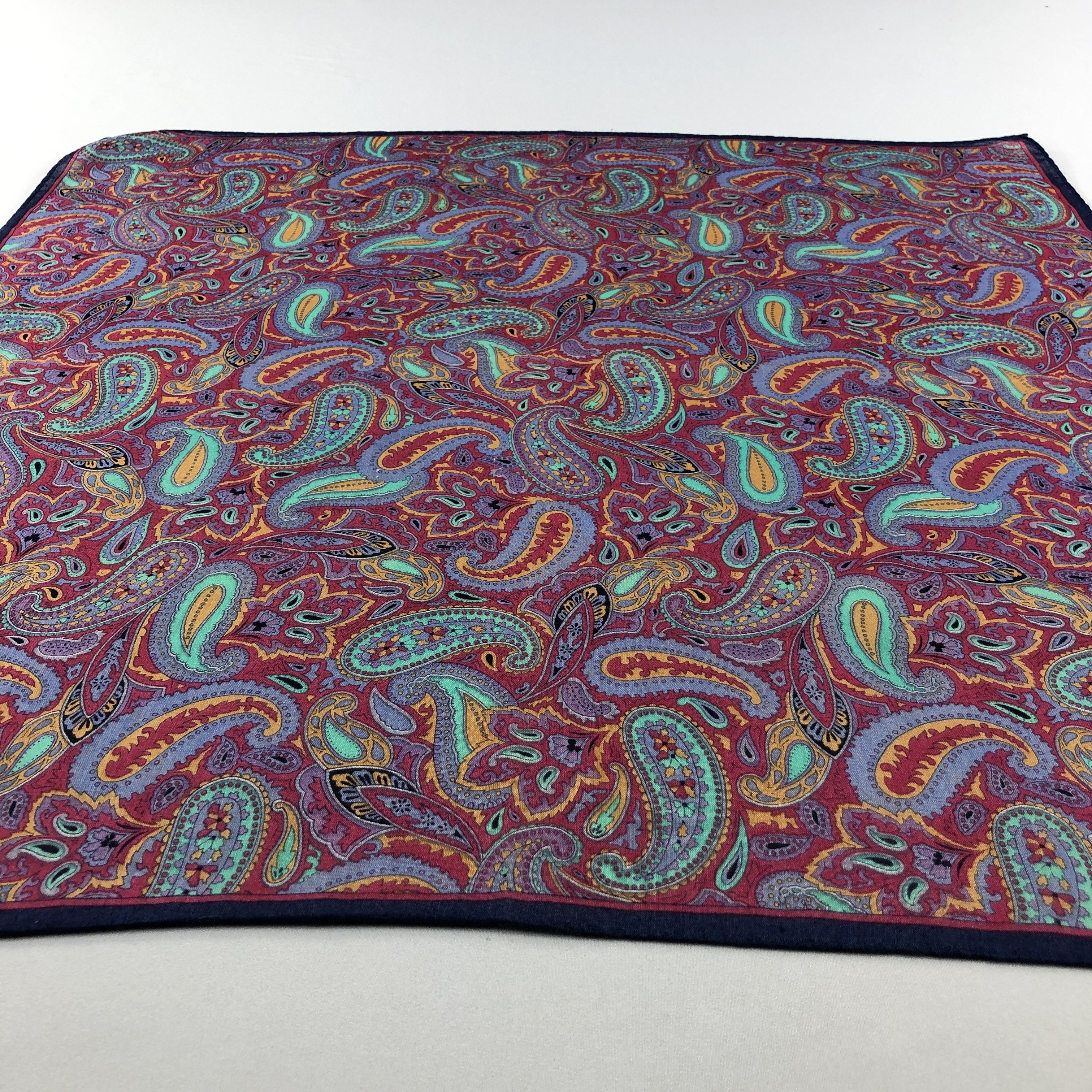 Yves Saint Laurent YSL Paisley Handkerchief Neckerchief Bandana H3064 Size ONE SIZE - 4 Thumbnail