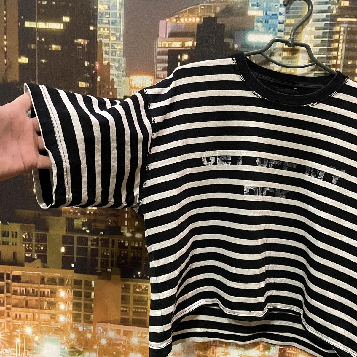 Vintage VINTAGE Y2K STRIPE TEE GET OFF MY DICK PENIS FUNNY PORN XXX Size US M / EU 48-50 / 2 - 4 Thumbnail