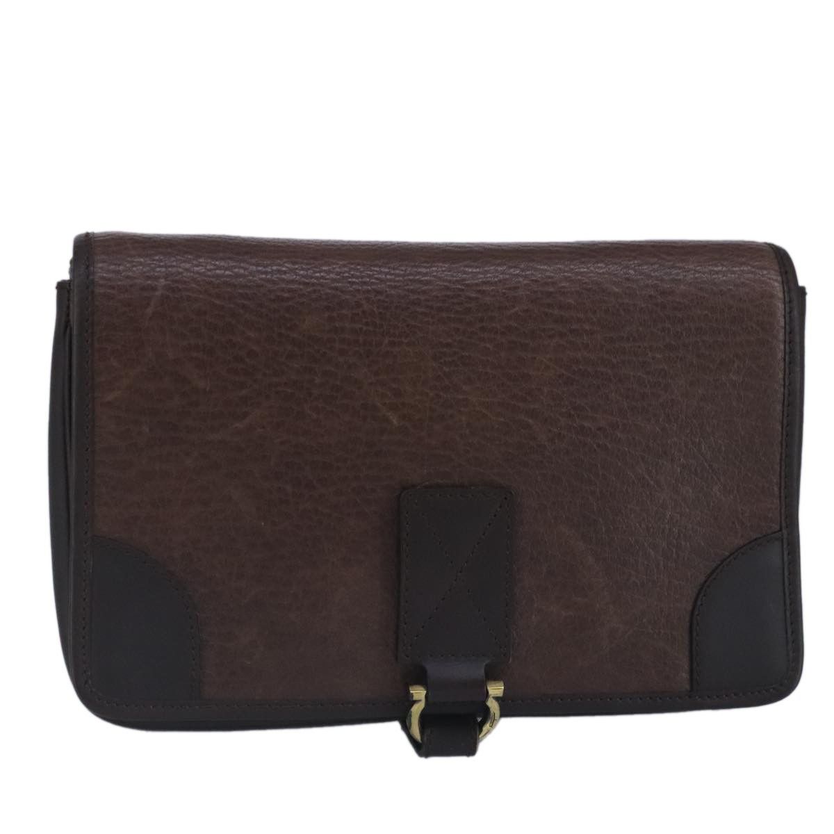 Salvatore Ferragamo Salvatore Ferragamo Gancini Pouch Leather Size ONE SIZE - 1 Thumbnail