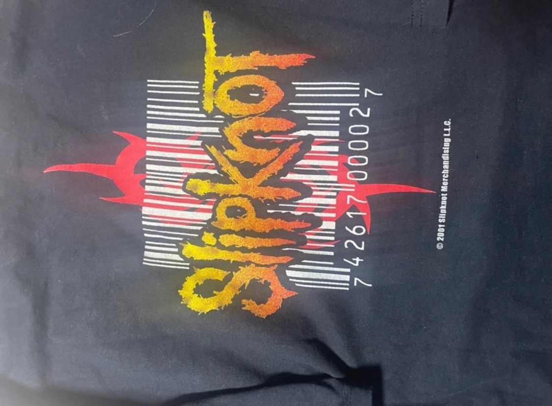 Slipknot Vintage 2001 Slipknot All Members Mask T-Shirt Size US XL / EU 56 / 4 - 5 Thumbnail