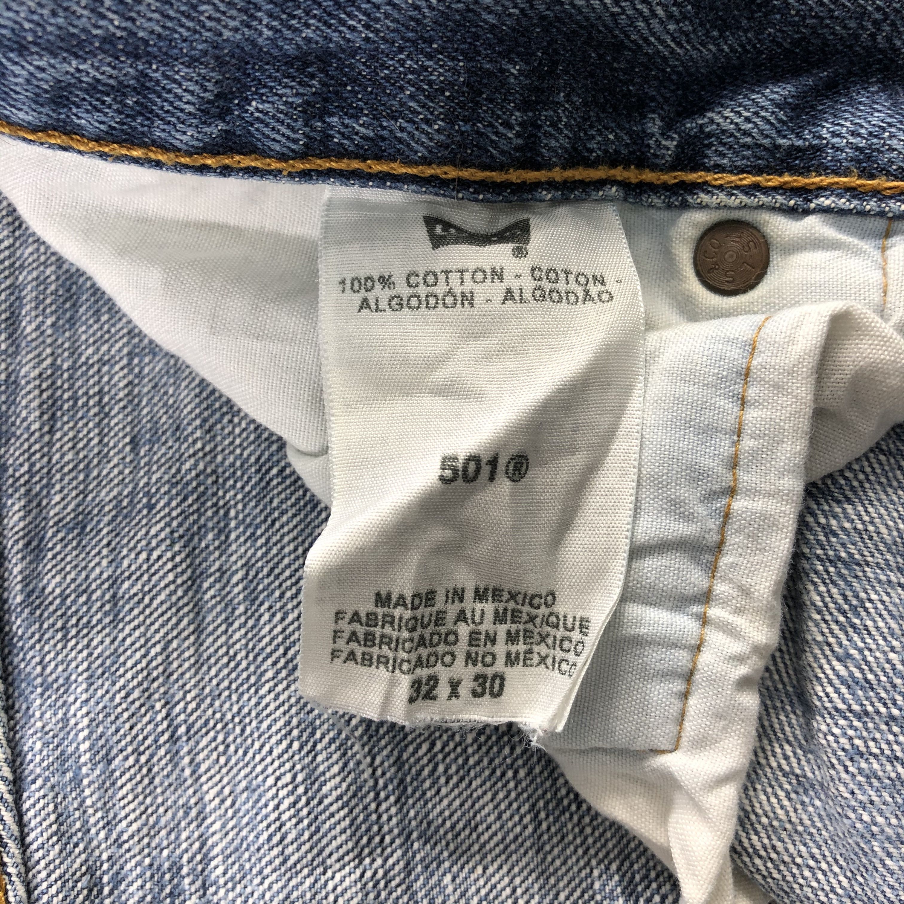 Levi's Vintage Blue Wash Levis 501 Jeans-J1497 Size US 33 - 11 Thumbnail