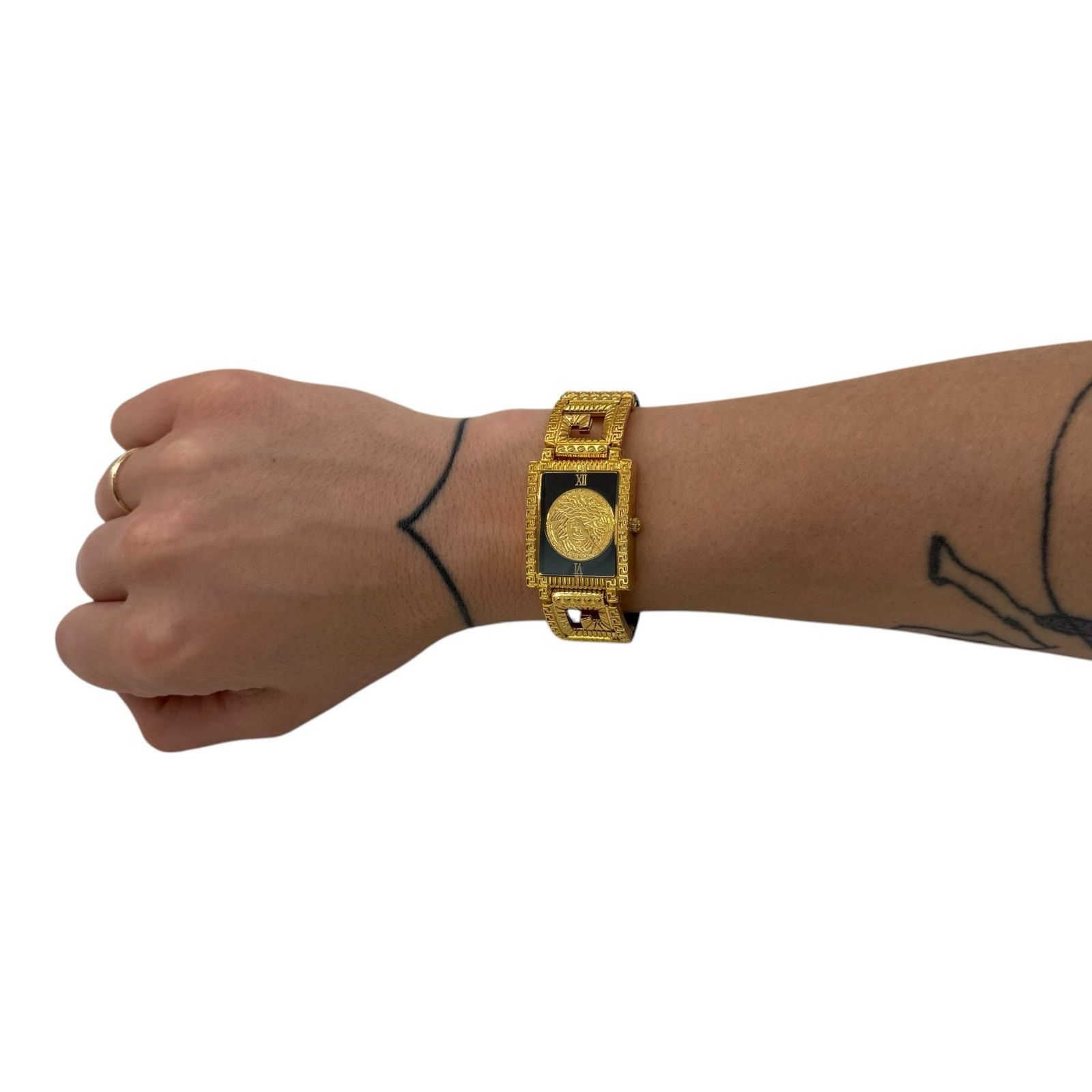 Versace Versace Vintage Medusa Gold-Plated Watch Size ONE SIZE - 2 Thumbnail