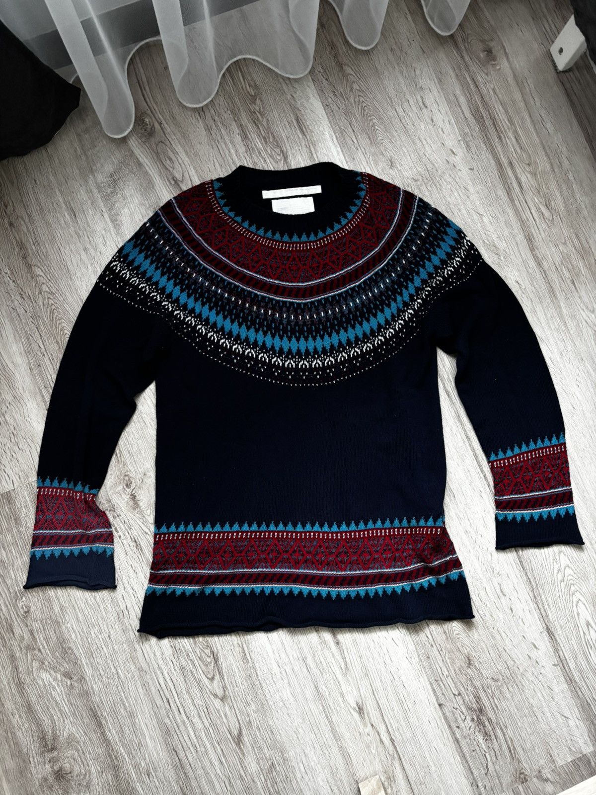 White Mountaineering White Mountaineering Summer Knit Navy Size S Japan Size US S / EU 44-46 / 1 - 1 Thumbnail