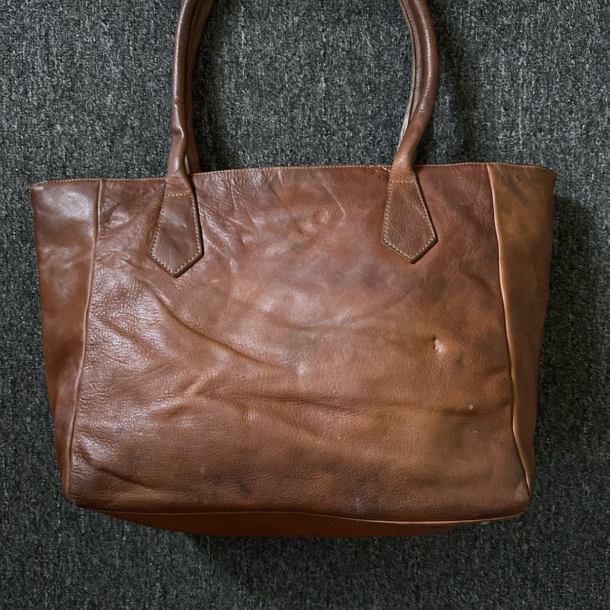 Genuine Leather FULL LEATHER PATINA TOTE BAG Size ONE SIZE - 4 Thumbnail