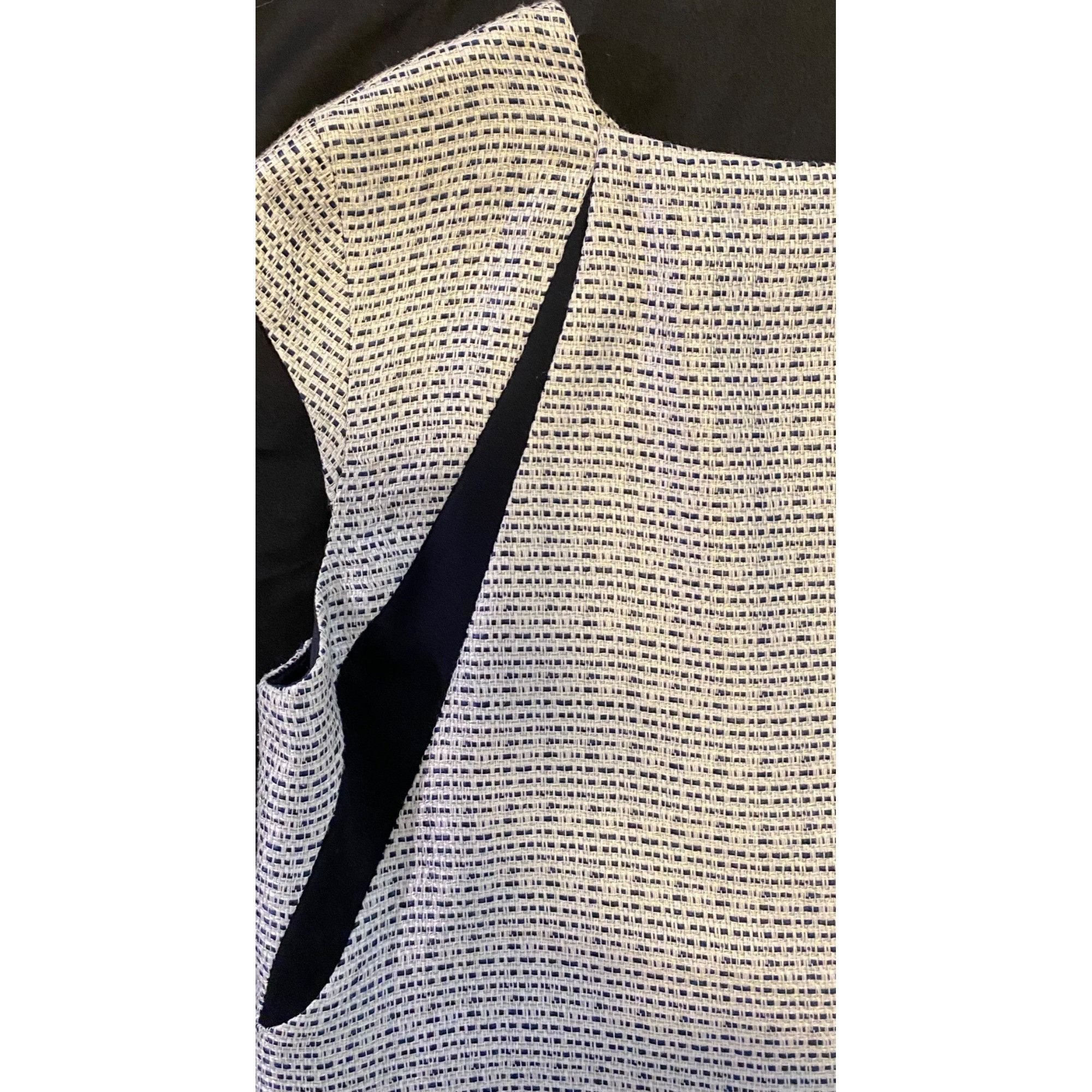 Jil Sander $1280 Jil Sander 42 US 10 Wool Tweed Shift Dress Midi White Size L / US 10 / IT 46 - 3 Thumbnail